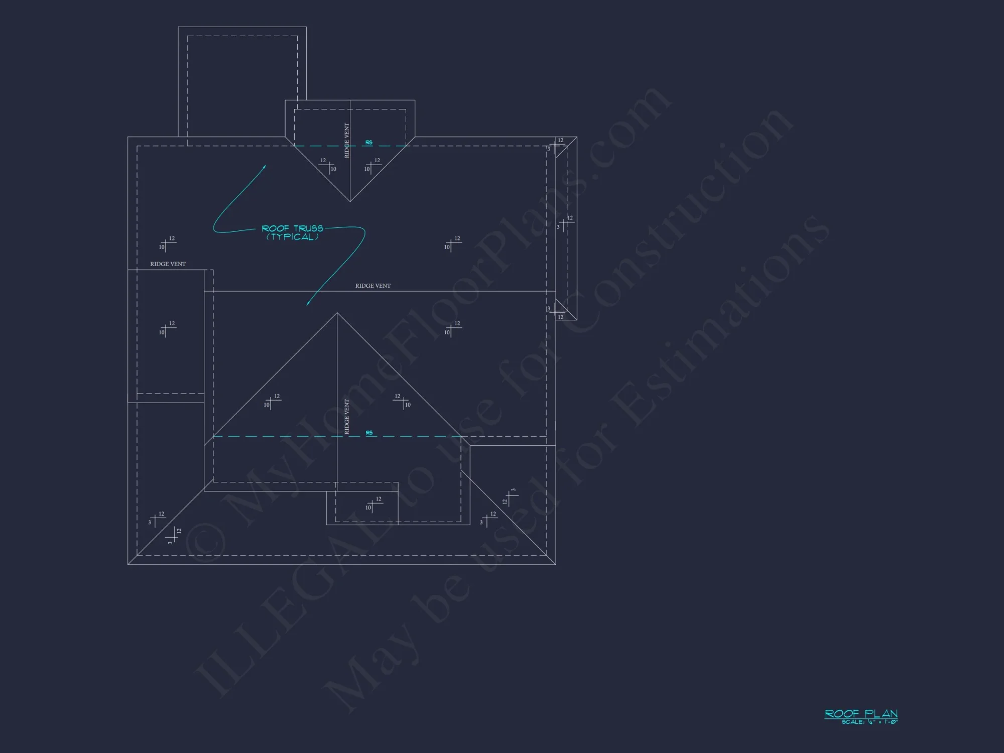 Spacious 4-Bedroom house Plan with Blueprint and CAD Designs