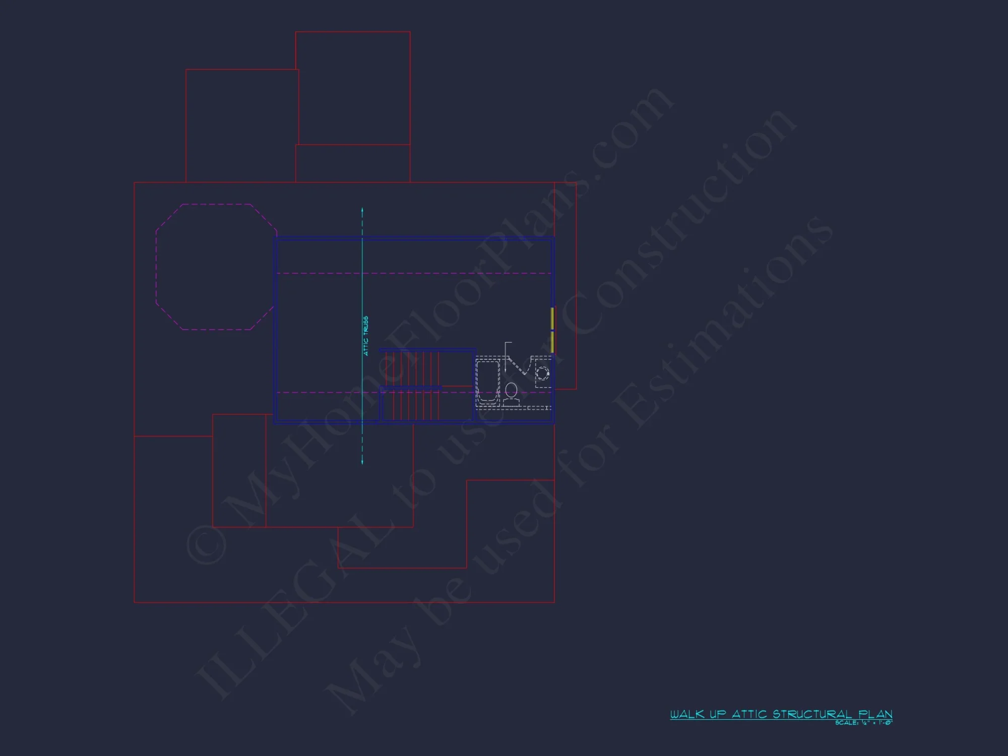 Spacious 4-Bedroom house Plan with Blueprint and CAD Designs