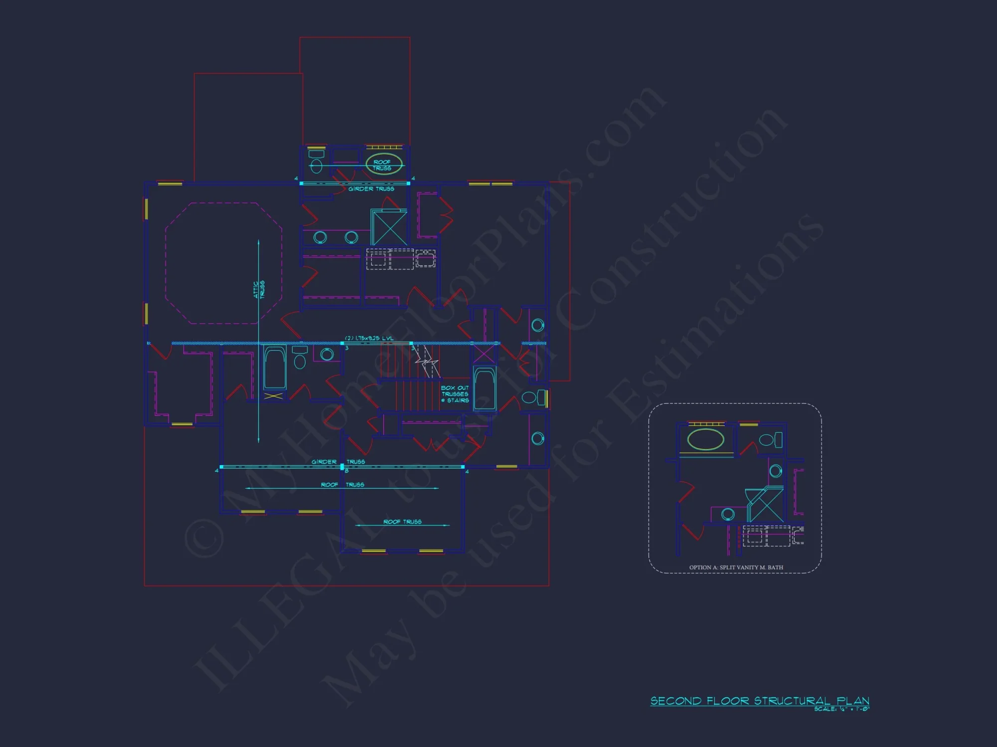 Spacious 4-Bedroom house Plan with Blueprint and CAD Designs