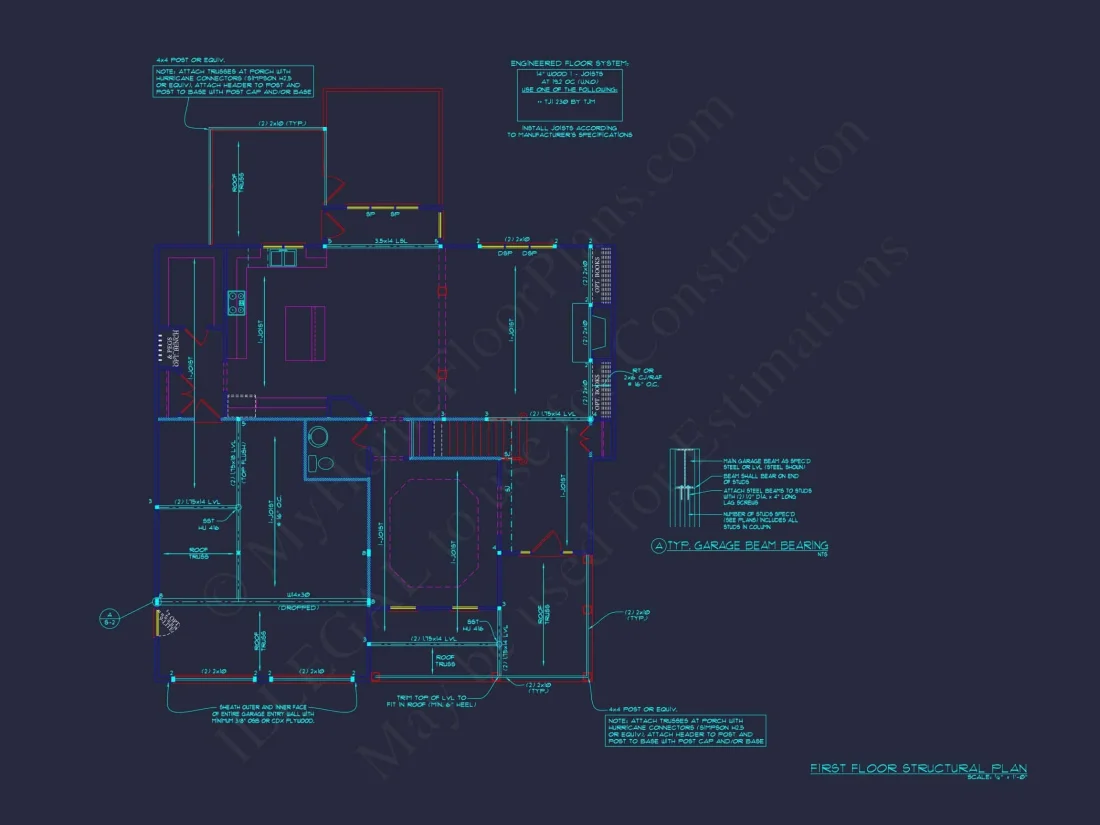 Spacious 4-Bedroom house Plan with Blueprint and CAD Designs