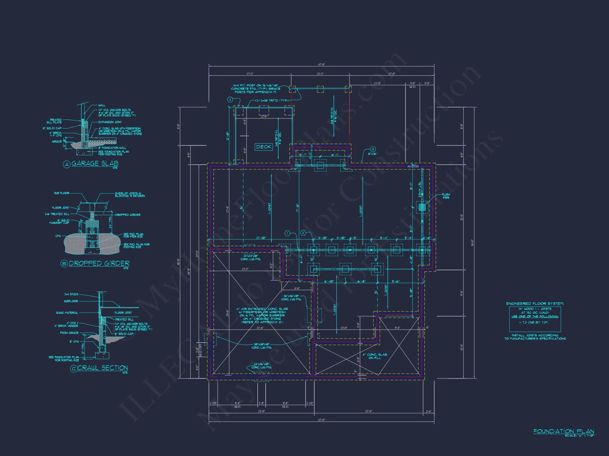 Spacious 4-Bedroom house Plan with Blueprint and CAD Designs