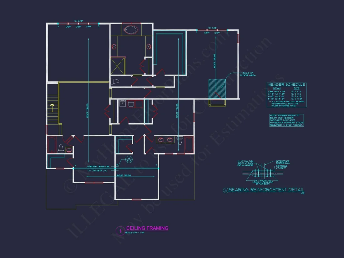 Spacious 2-Story house Plan with CAD Designs and Blueprints