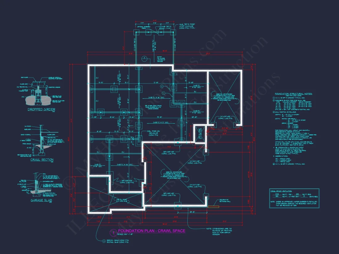 Spacious 2-Story house Plan with CAD Designs and Blueprints