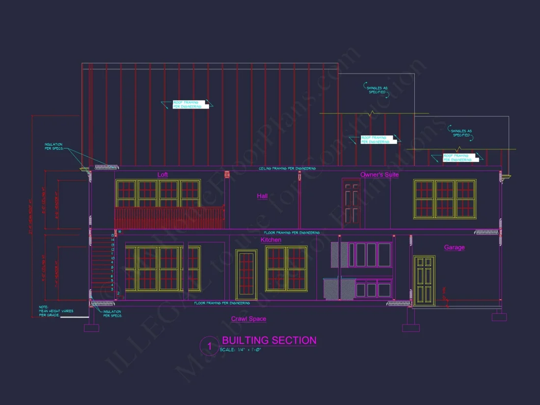 Spacious 2-Story house Plan with CAD Designs and Blueprints