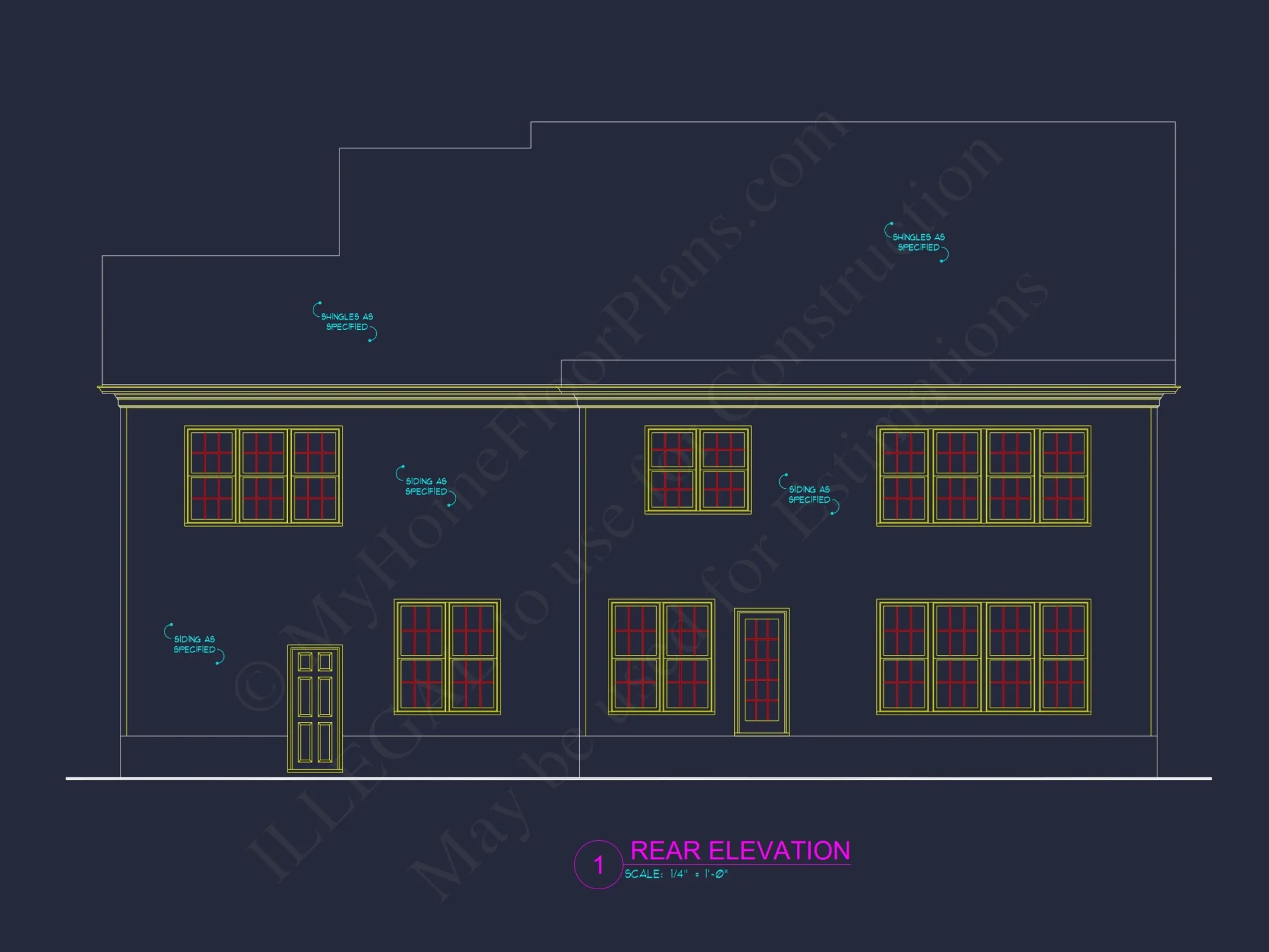 Spacious 2-Story house Plan with CAD Designs and Blueprints