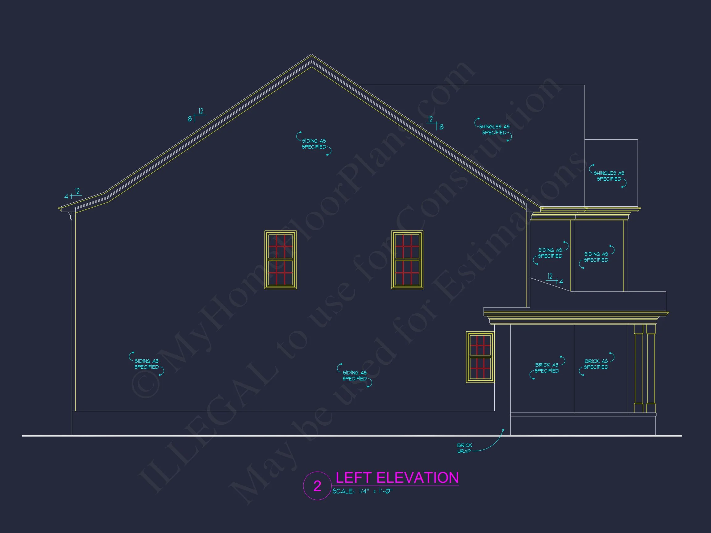 8-1396 HOUSE PLAN - Spacious 2-Story House Plan with CAD Designs and Blueprints 3 Spacious 2-Story house Plan with CAD Designs and Blueprints