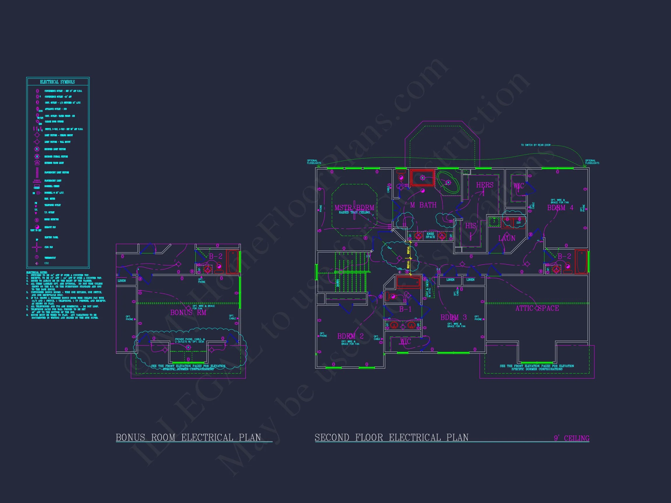 Elegant 2-Story house Plan with Spacious Garage and Bonus Room