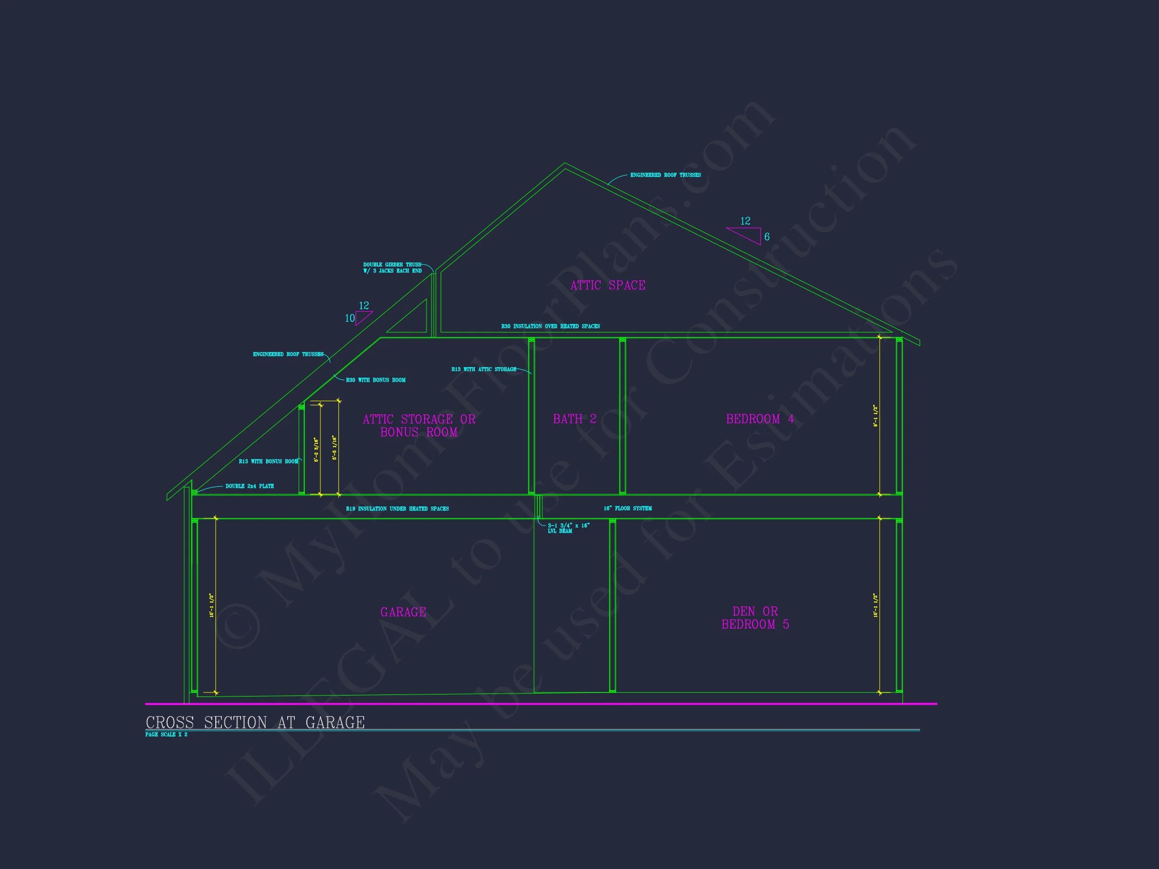 Elegant 2-Story house Plan with Spacious Garage and Bonus Room
