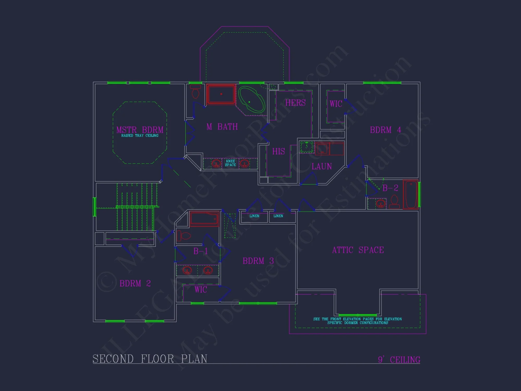 Elegant 2-Story house Plan with Spacious Garage and Bonus Room
