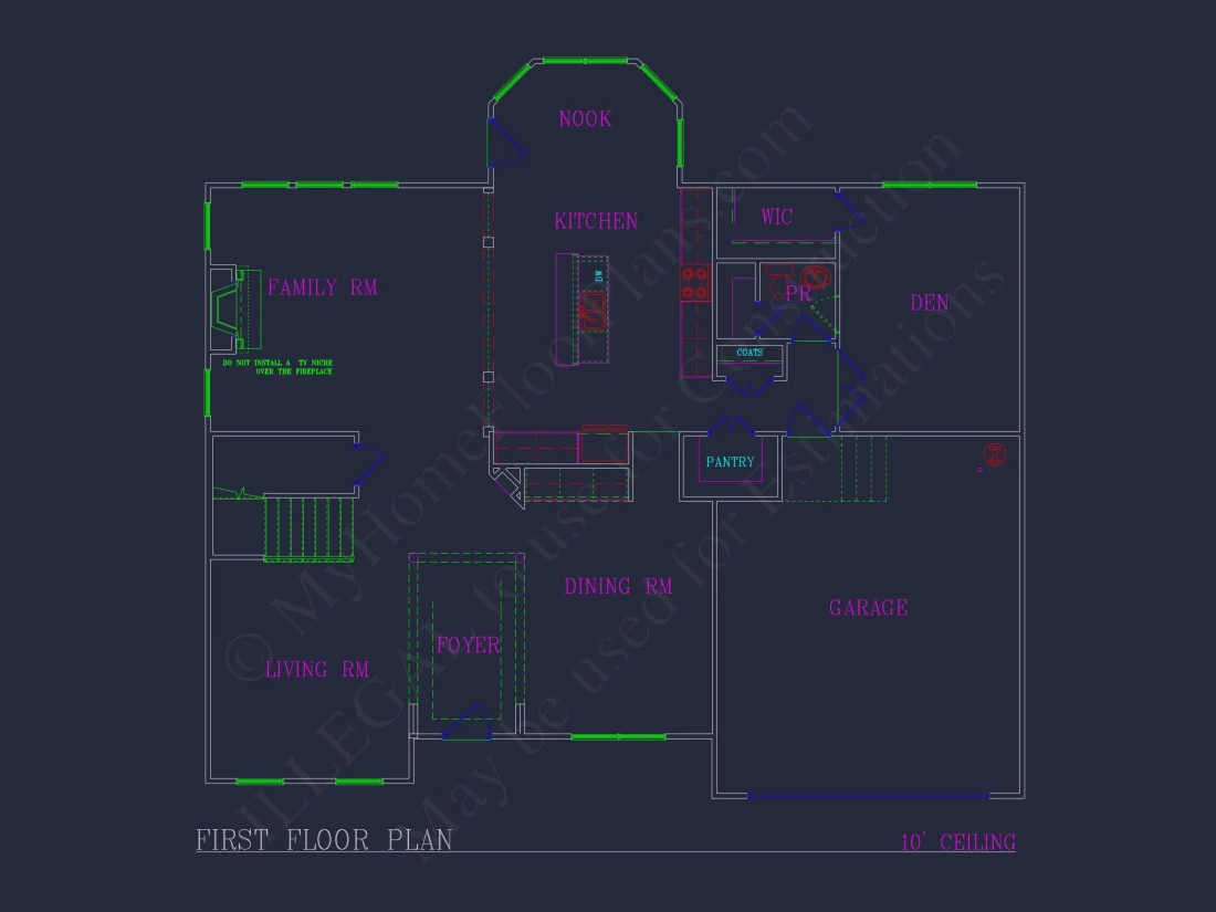 Elegant 2-Story house Plan with Spacious Garage and Bonus Room