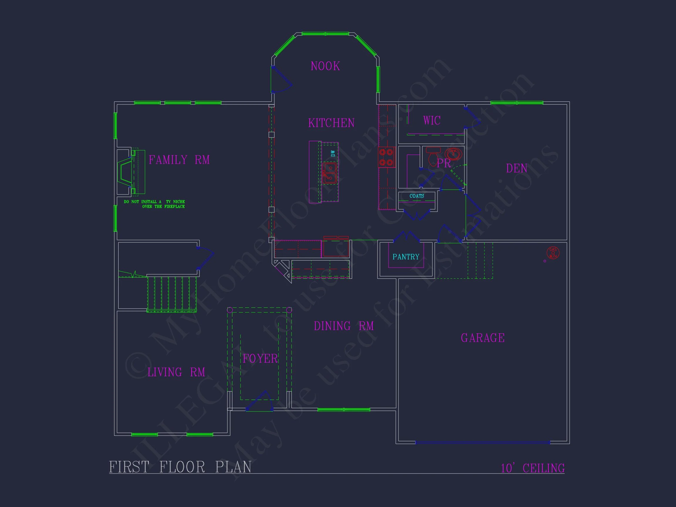 Elegant 2-Story house Plan with Spacious Garage and Bonus Room