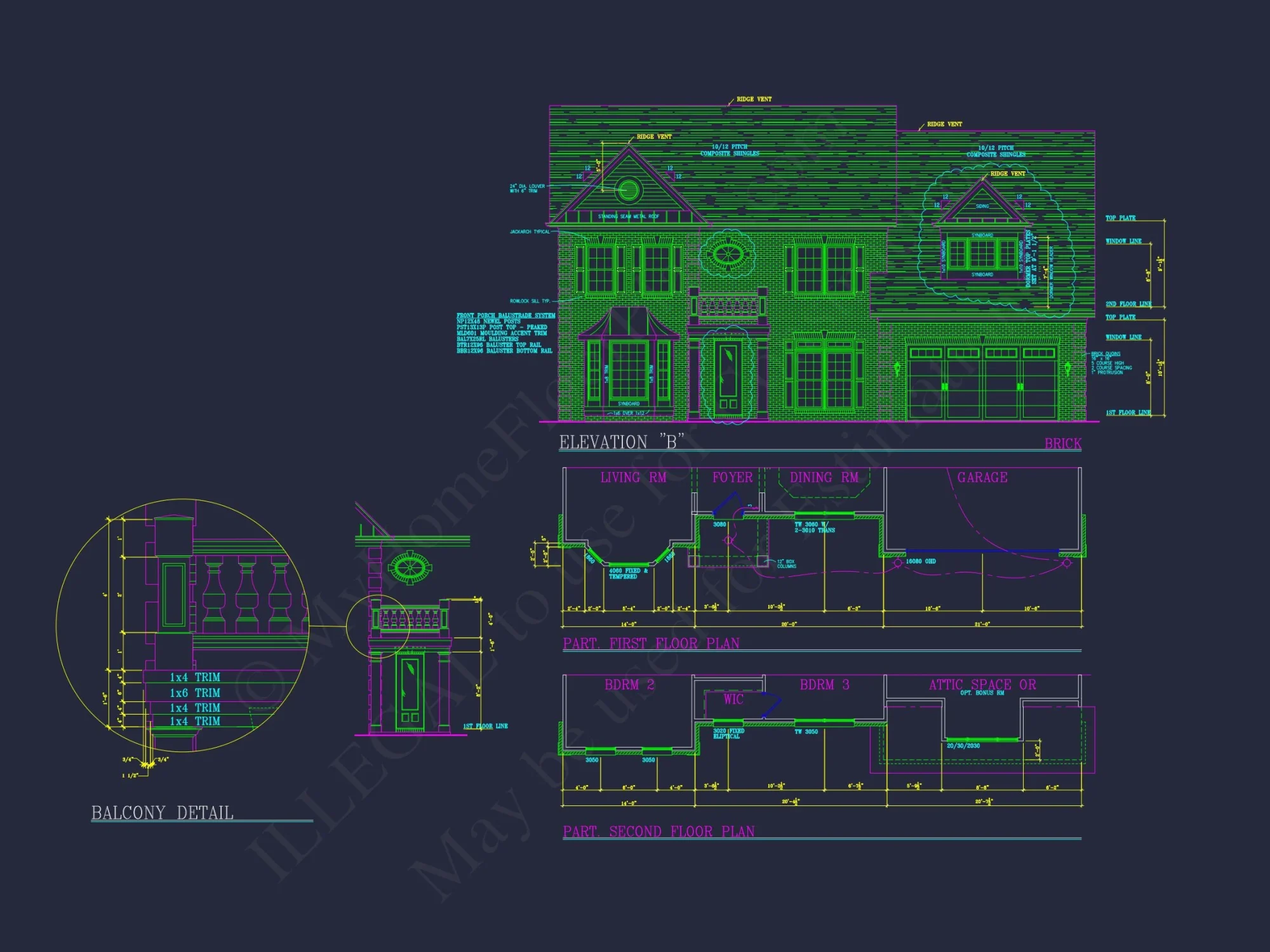 Elegant 2-Story house Plan with Spacious Garage and Bonus Room