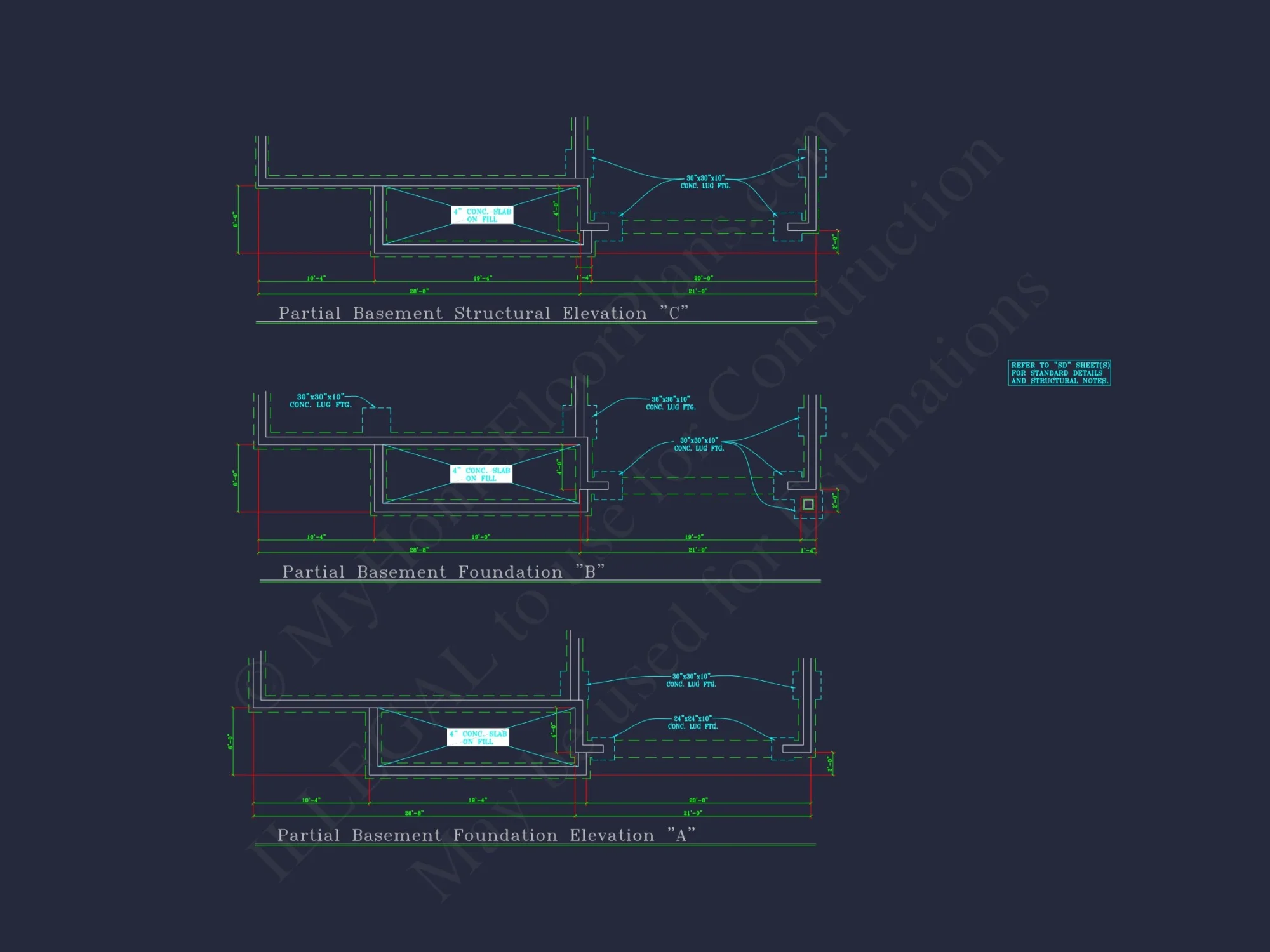 Charming 2-Story house Plan with 4 Bedrooms and CAD Designs