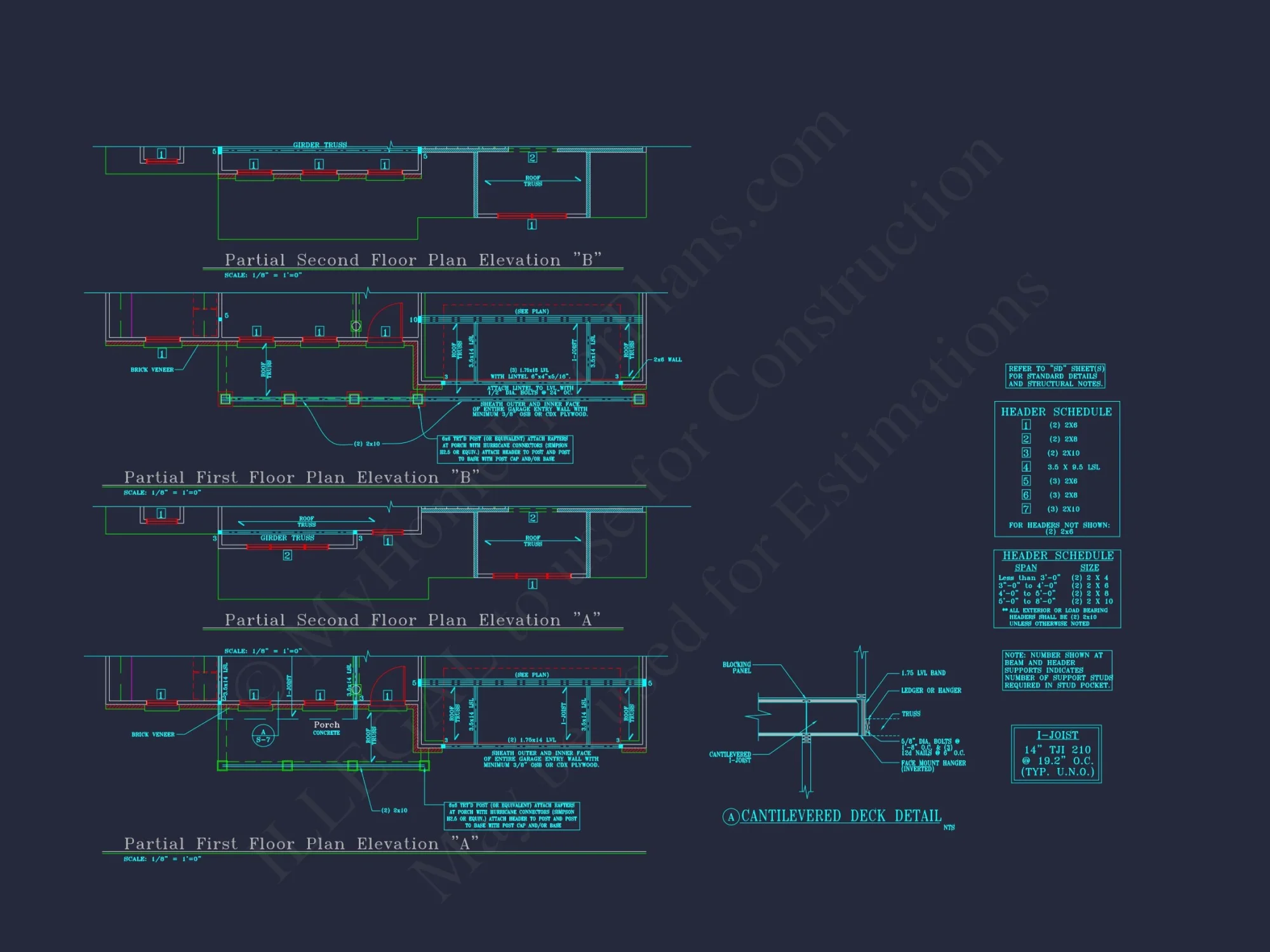 Charming 2-Story house Plan with 4 Bedrooms and CAD Designs