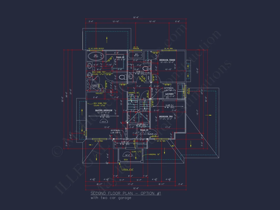 Beautiful 2-Story house Floor Plan with 3 Bedrooms and CAD Designs