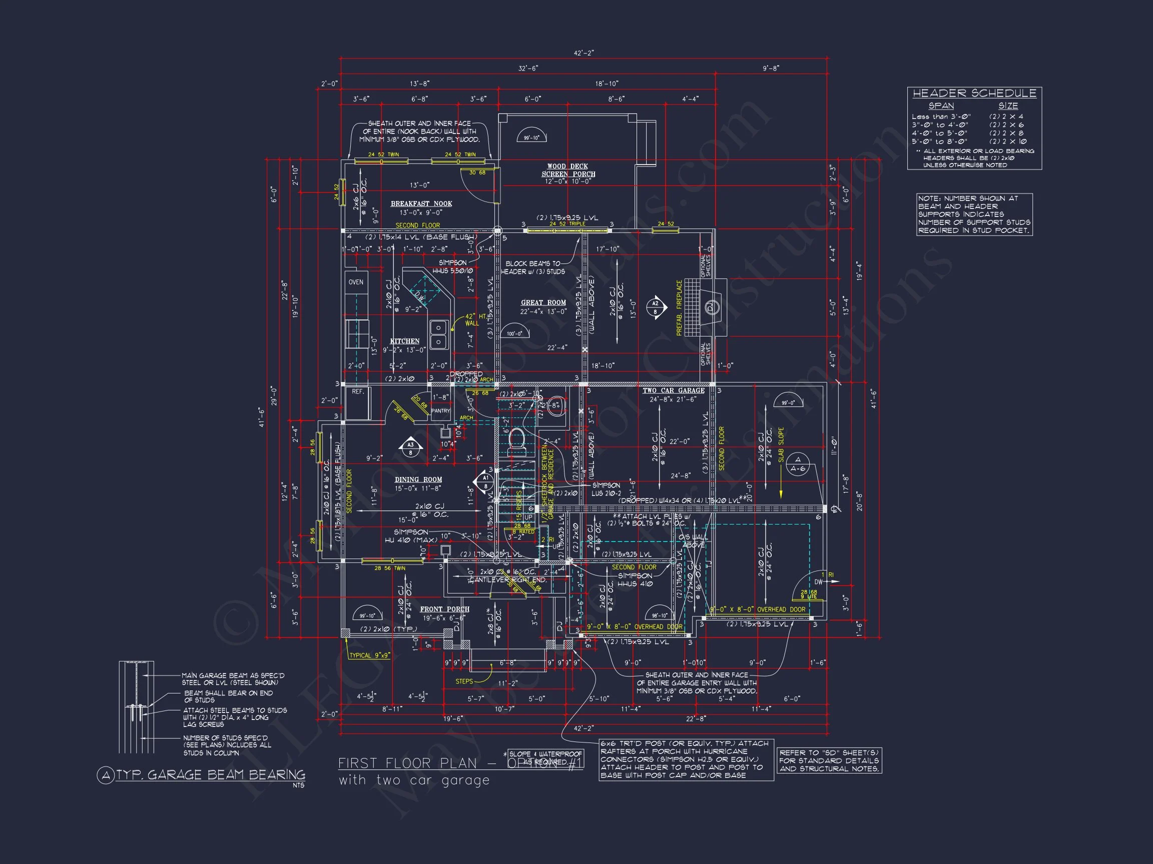 8-1374 HOUSE PLAN - Beautiful 2-story house plan featuring 3 bedrooms, 3 baths, 2,212 heated sq. ft. 17 Beautiful 2-Story house Floor Plan with 3 Bedrooms and CAD Designs