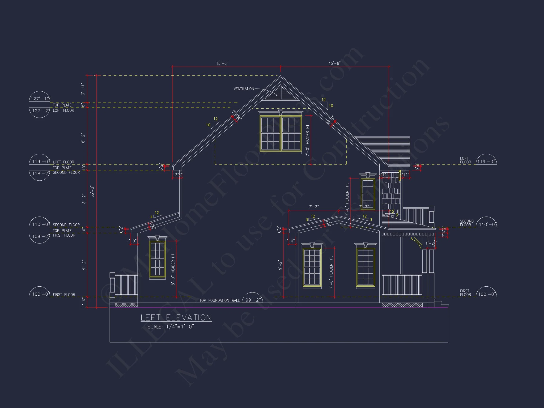 8-1374 HOUSE PLAN - Beautiful 2-story house plan featuring 3 bedrooms, 3 baths, 2,212 heated sq. ft. 9 Beautiful 2-Story house Floor Plan with 3 Bedrooms and CAD Designs