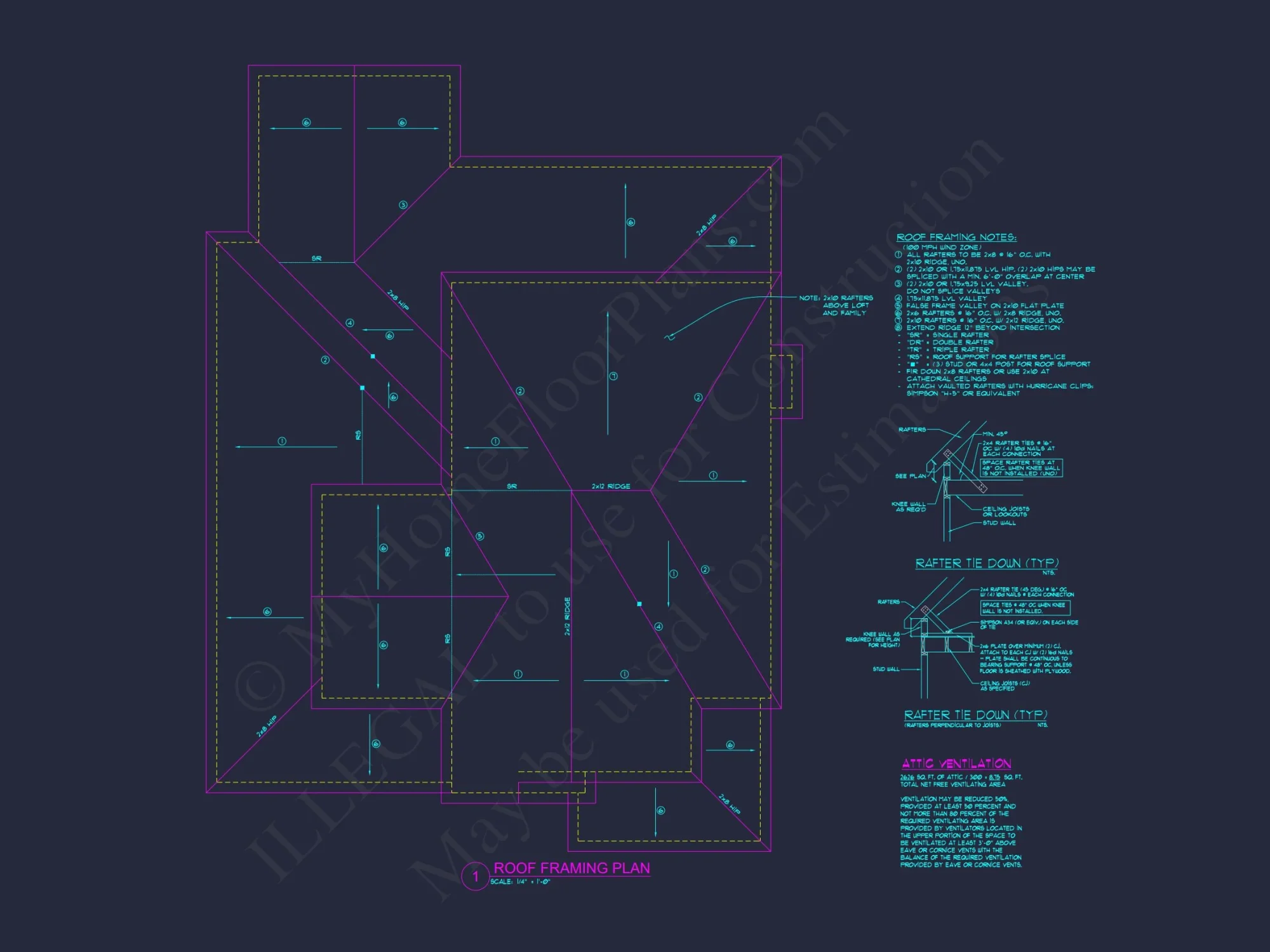 Spacious house Plan with Detailed CAD Architecture and Designs