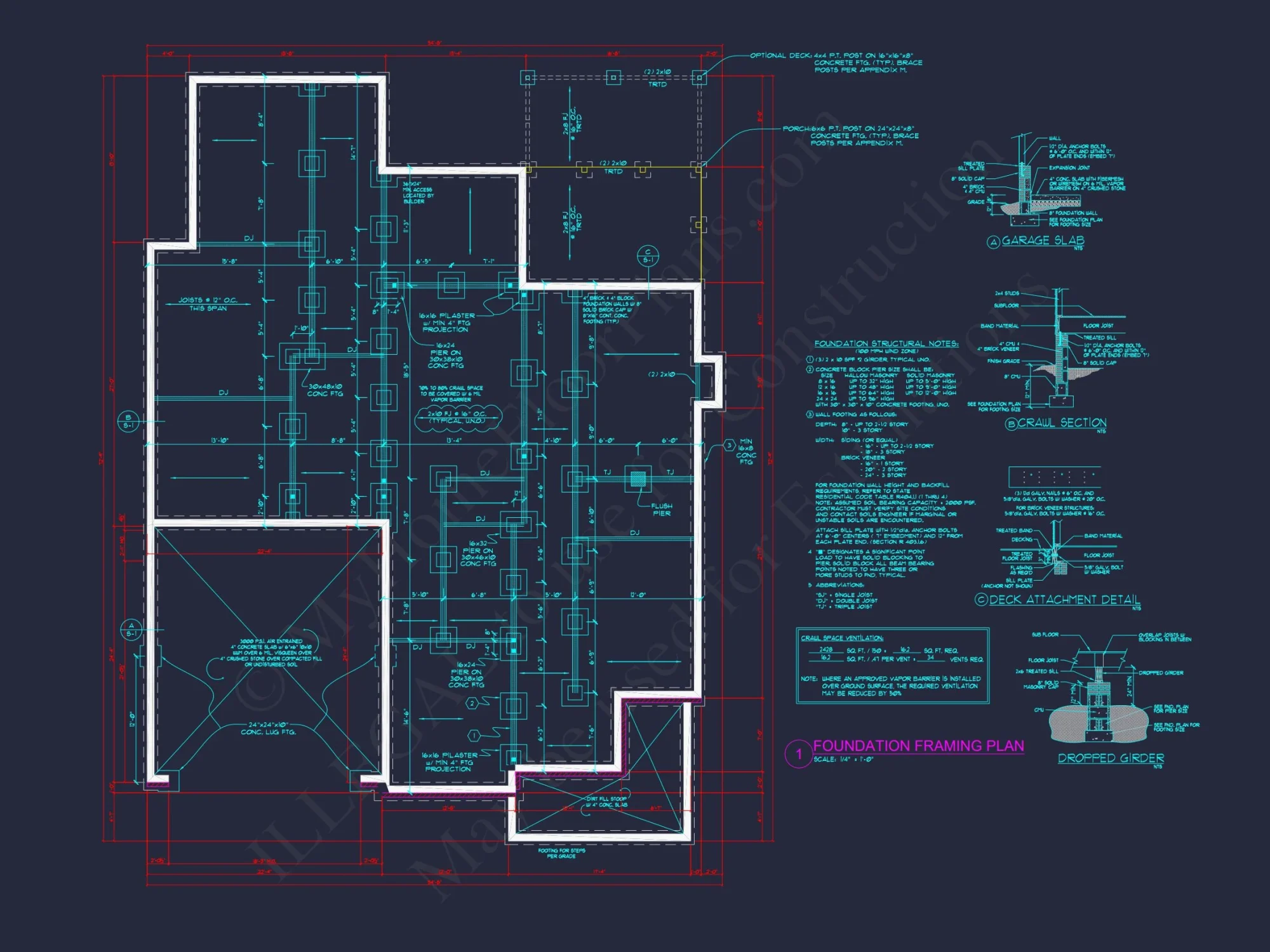 Spacious house Plan with Detailed CAD Architecture and Designs