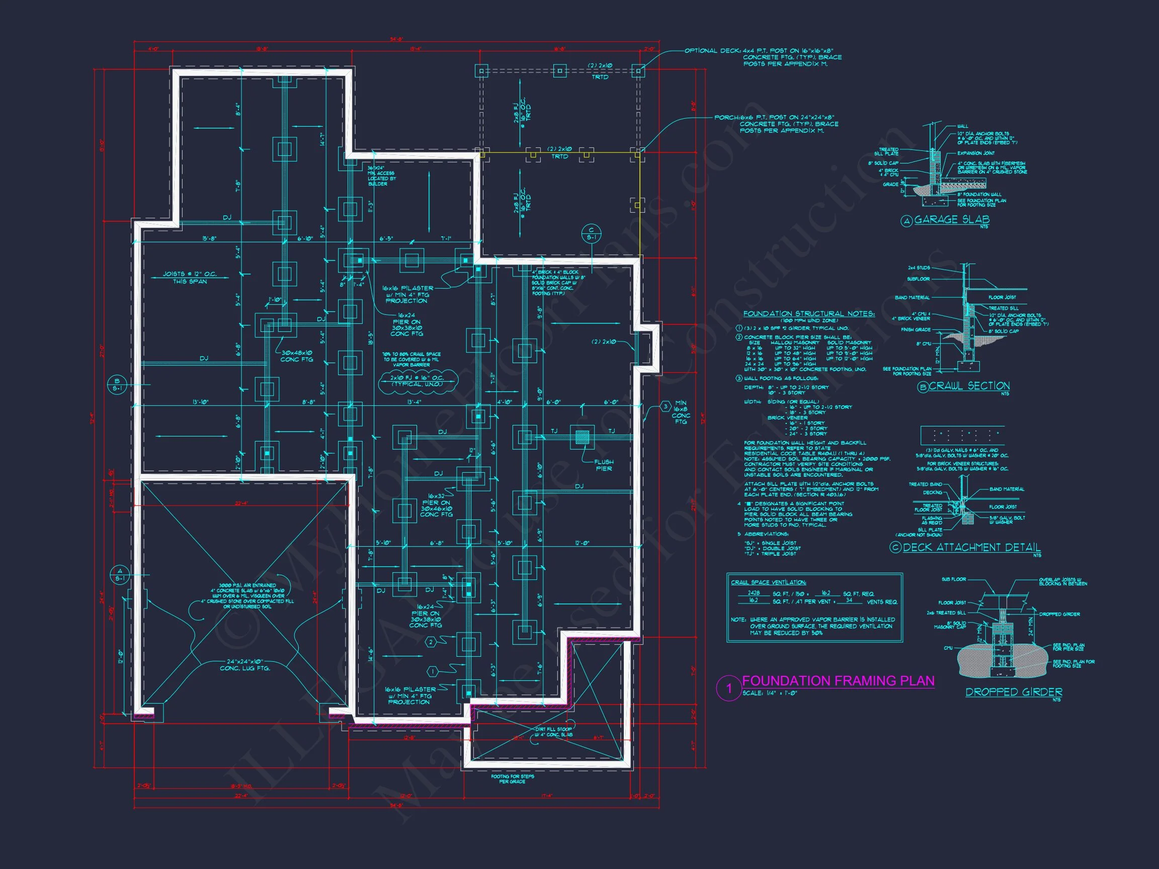 Spacious house Plan with Detailed CAD Architecture and Designs
