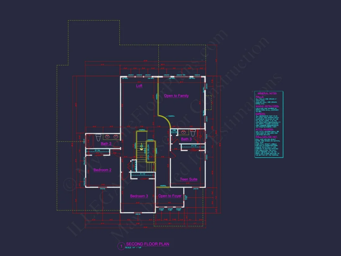 Spacious house Plan with Detailed CAD Architecture and Designs