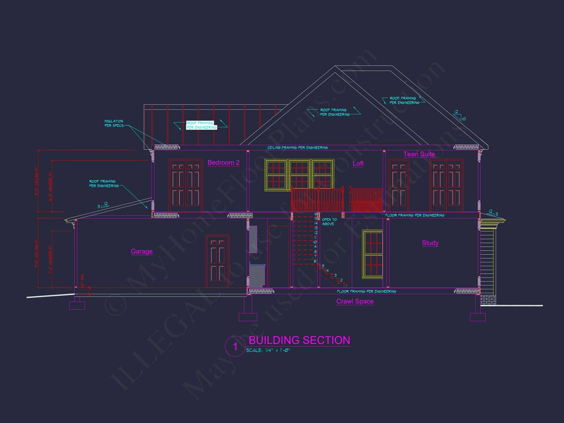 Spacious house Plan with Detailed CAD Architecture and Designs