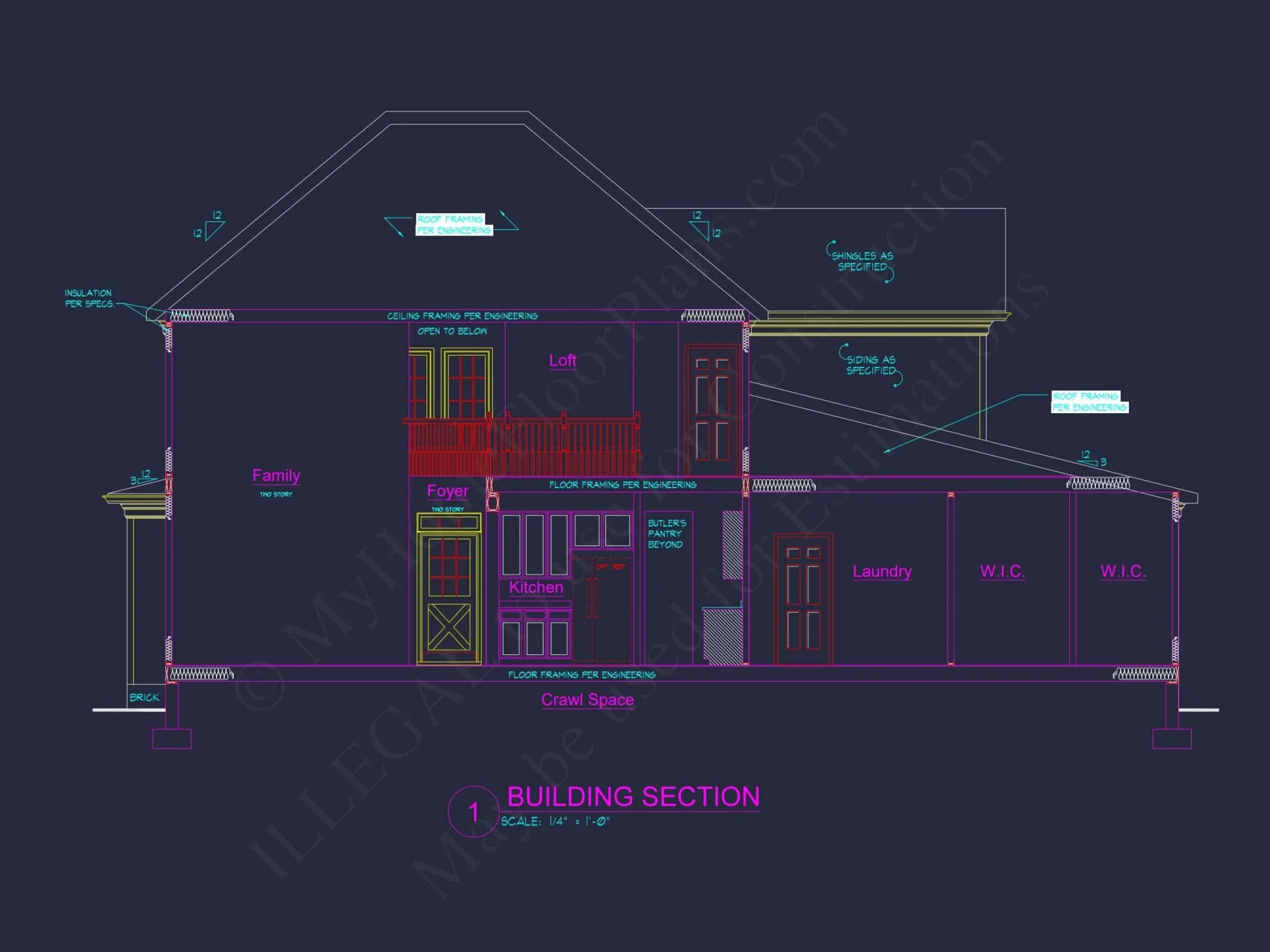 Spacious house Plan with Detailed CAD Architecture and Designs