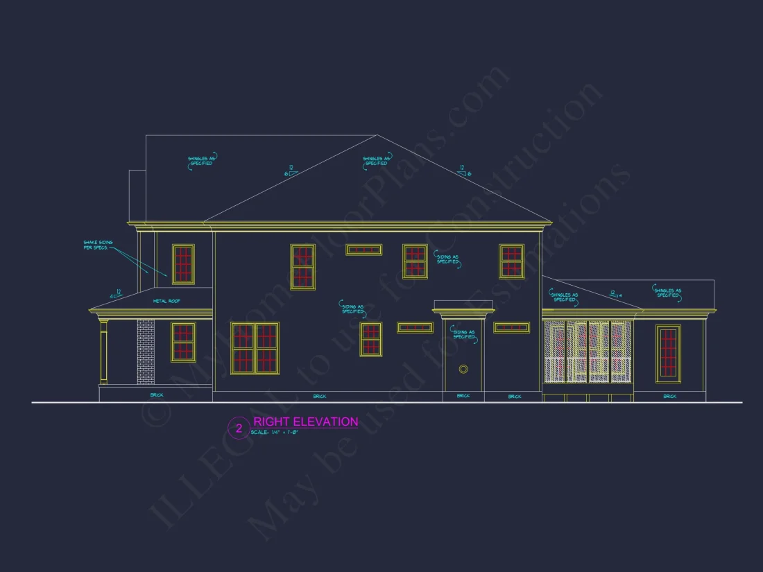 Spacious house Plan with Detailed CAD Architecture and Designs