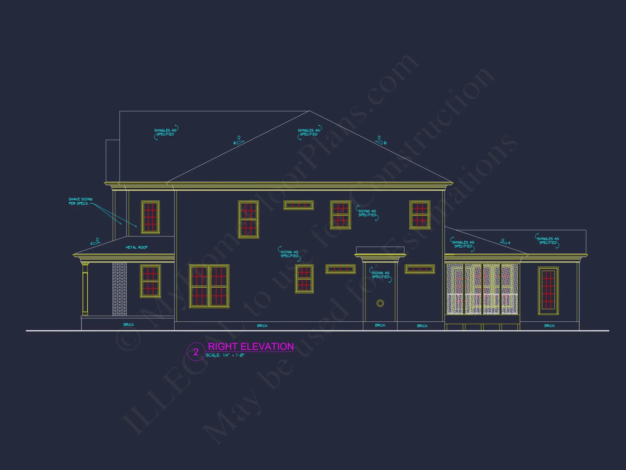 Spacious house Plan with Detailed CAD Architecture and Designs