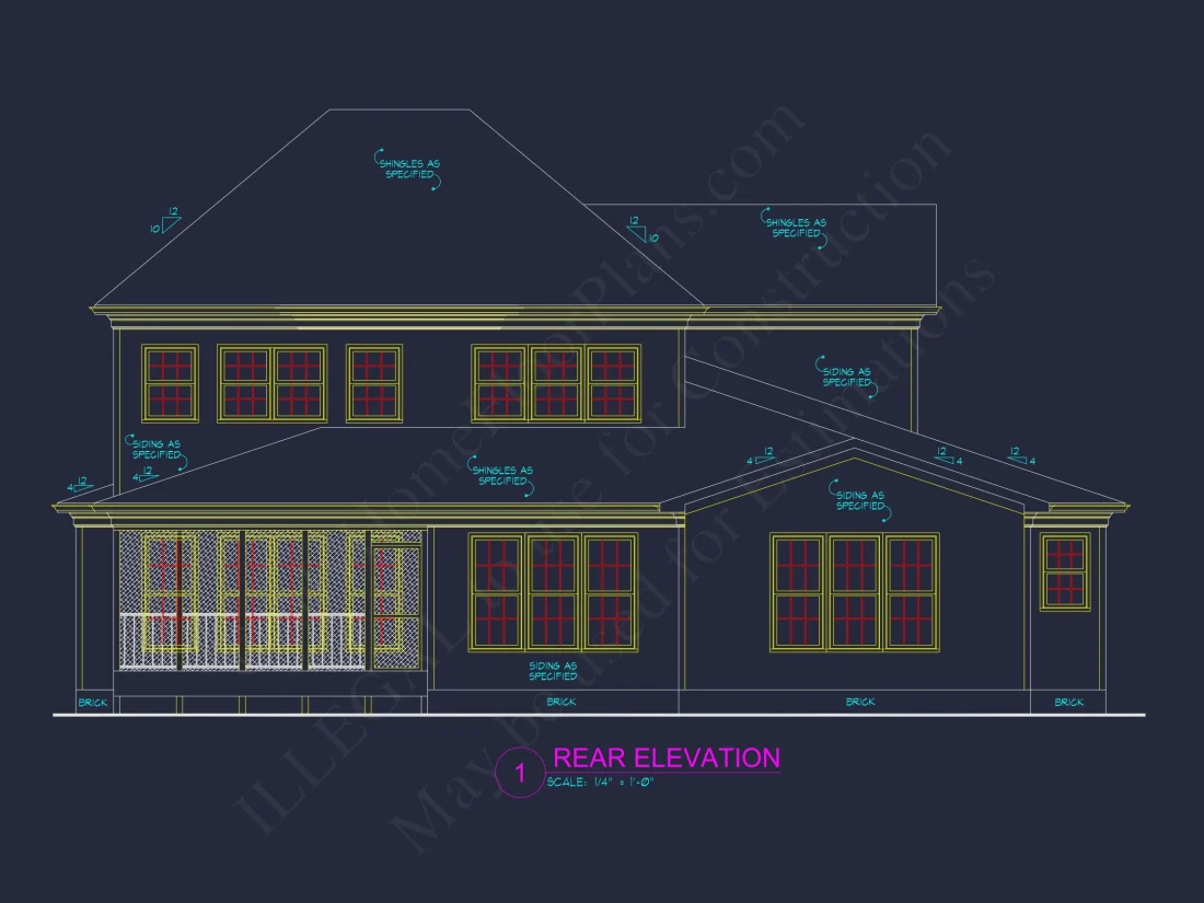 Spacious house Plan with Detailed CAD Architecture and Designs