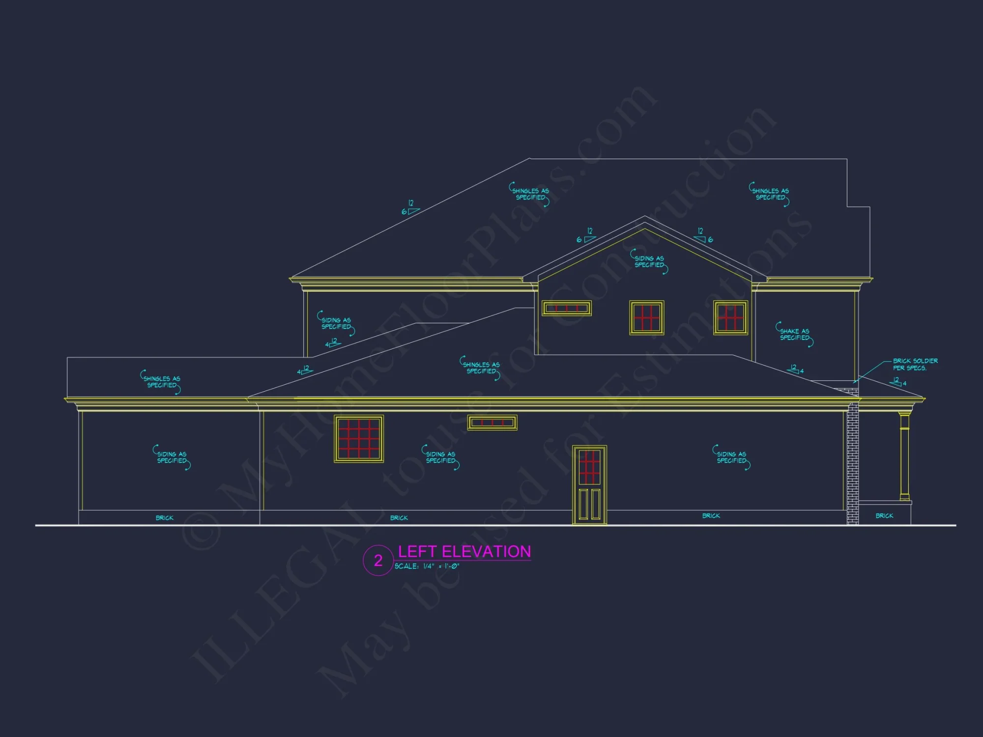 Spacious house Plan with Detailed CAD Architecture and Designs