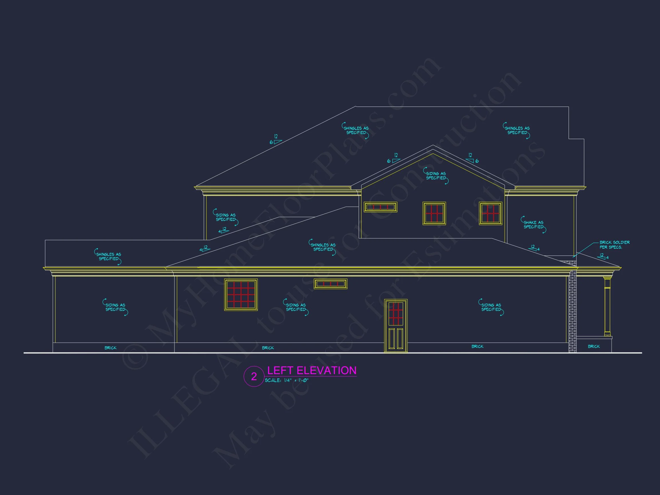 Spacious house Plan with Detailed CAD Architecture and Designs