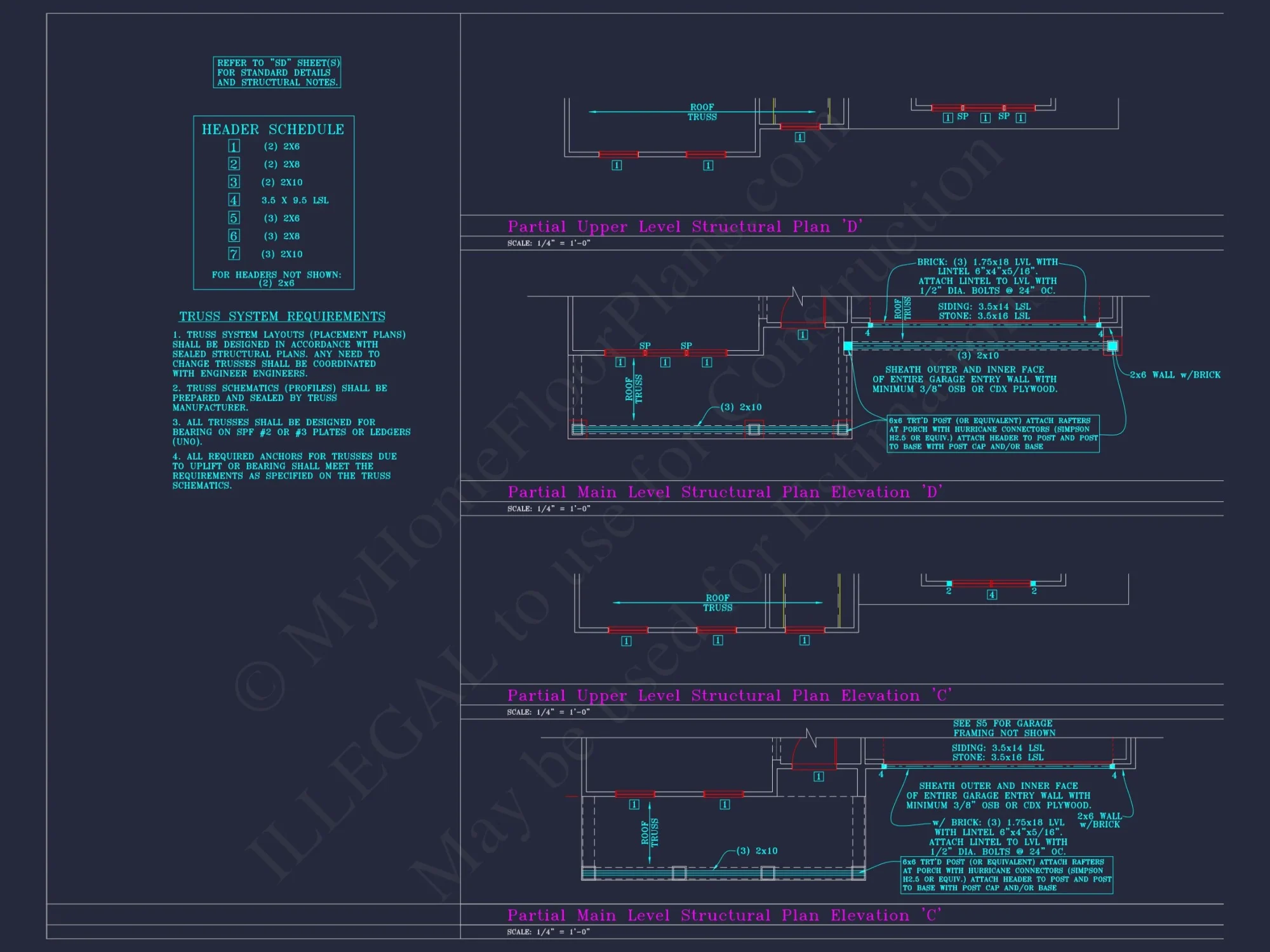 Beautiful 2-Story house Plan with 4 Bedrooms and CAD Blueprints