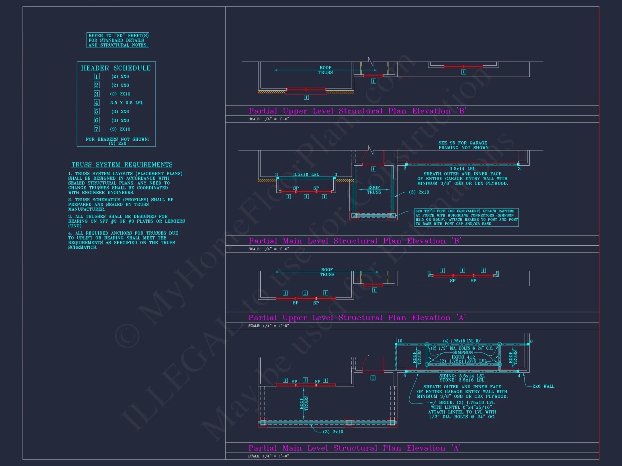 Beautiful 2-Story house Plan with 4 Bedrooms and CAD Blueprints