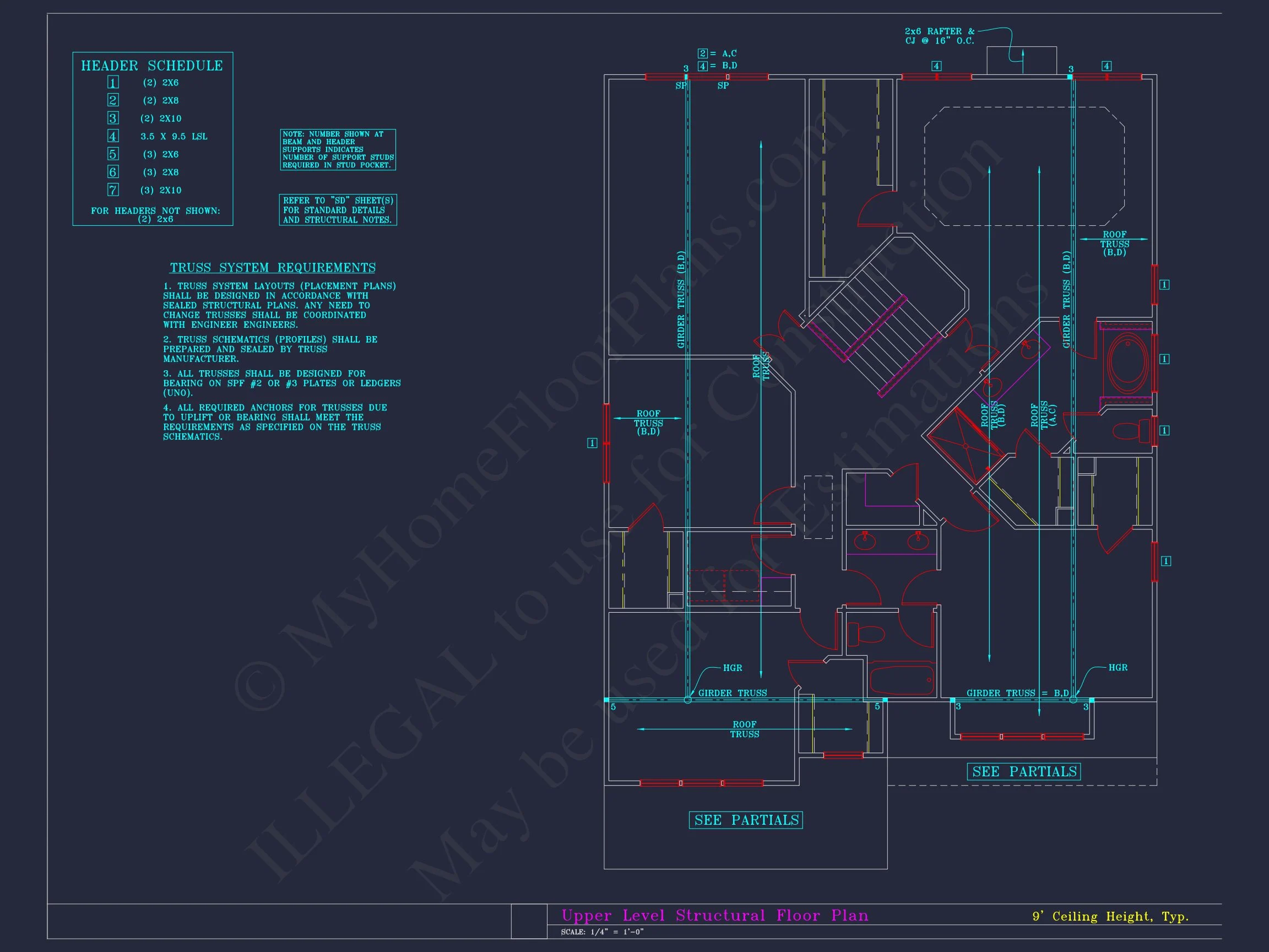 Beautiful 2-Story house Plan with 4 Bedrooms and CAD Blueprints