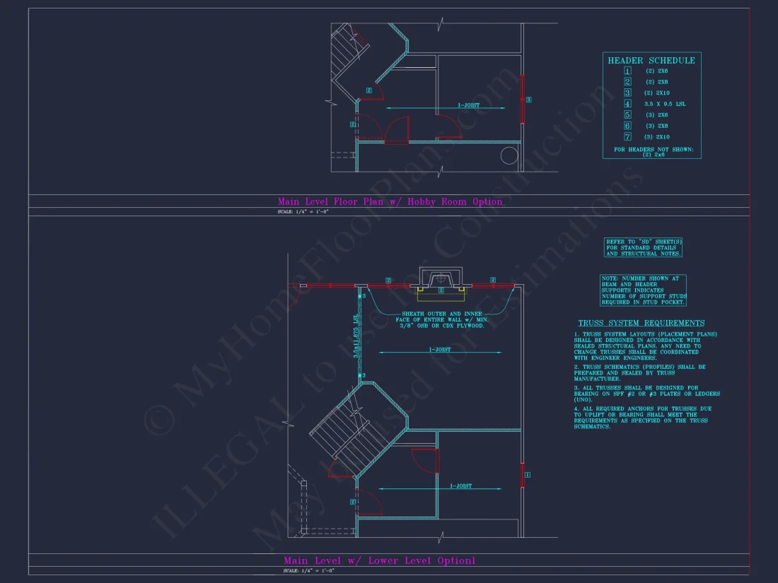 Beautiful 2-Story house Plan with 4 Bedrooms and CAD Blueprints