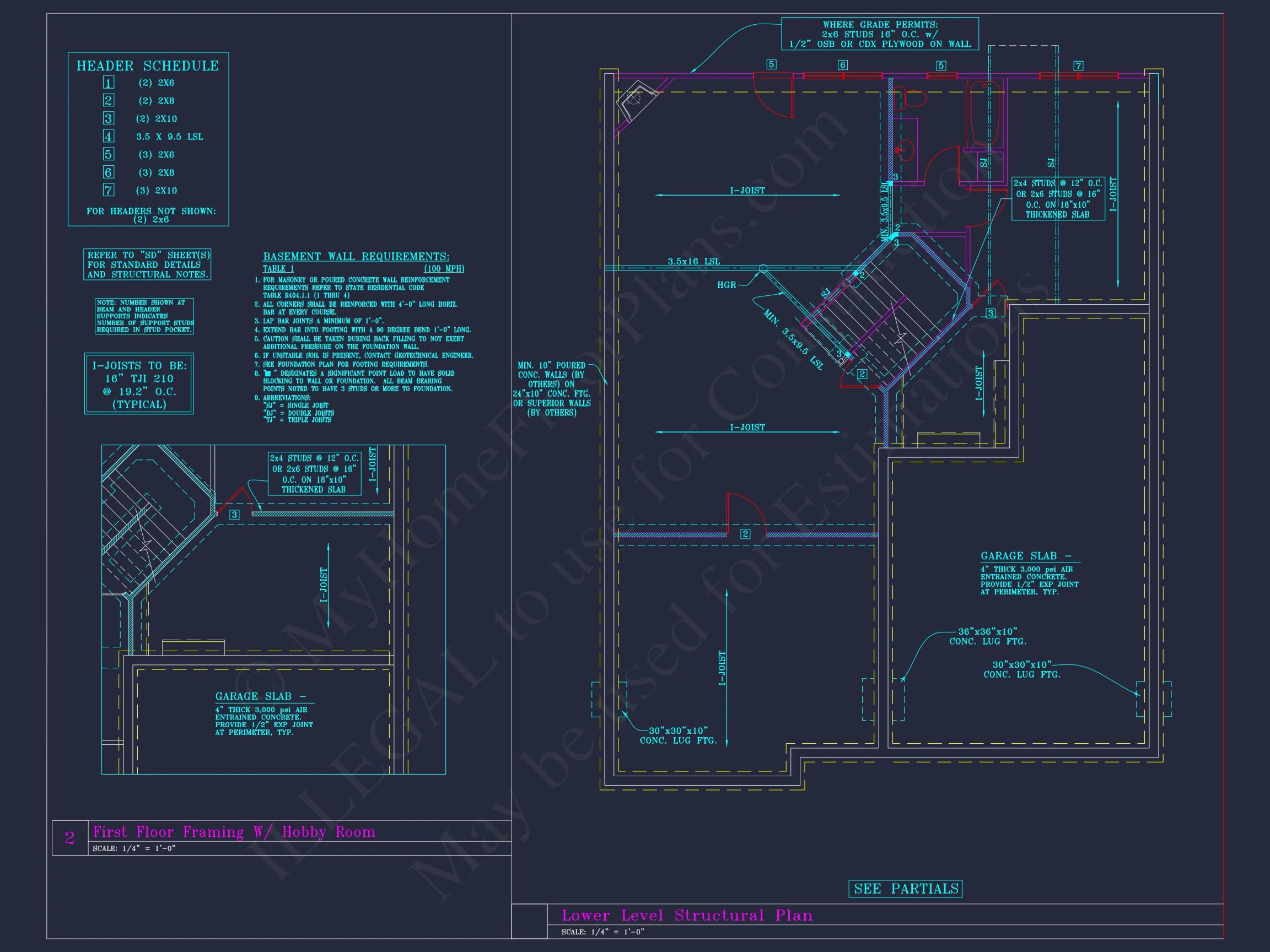 Beautiful 2-Story house Plan with 4 Bedrooms and CAD Blueprints