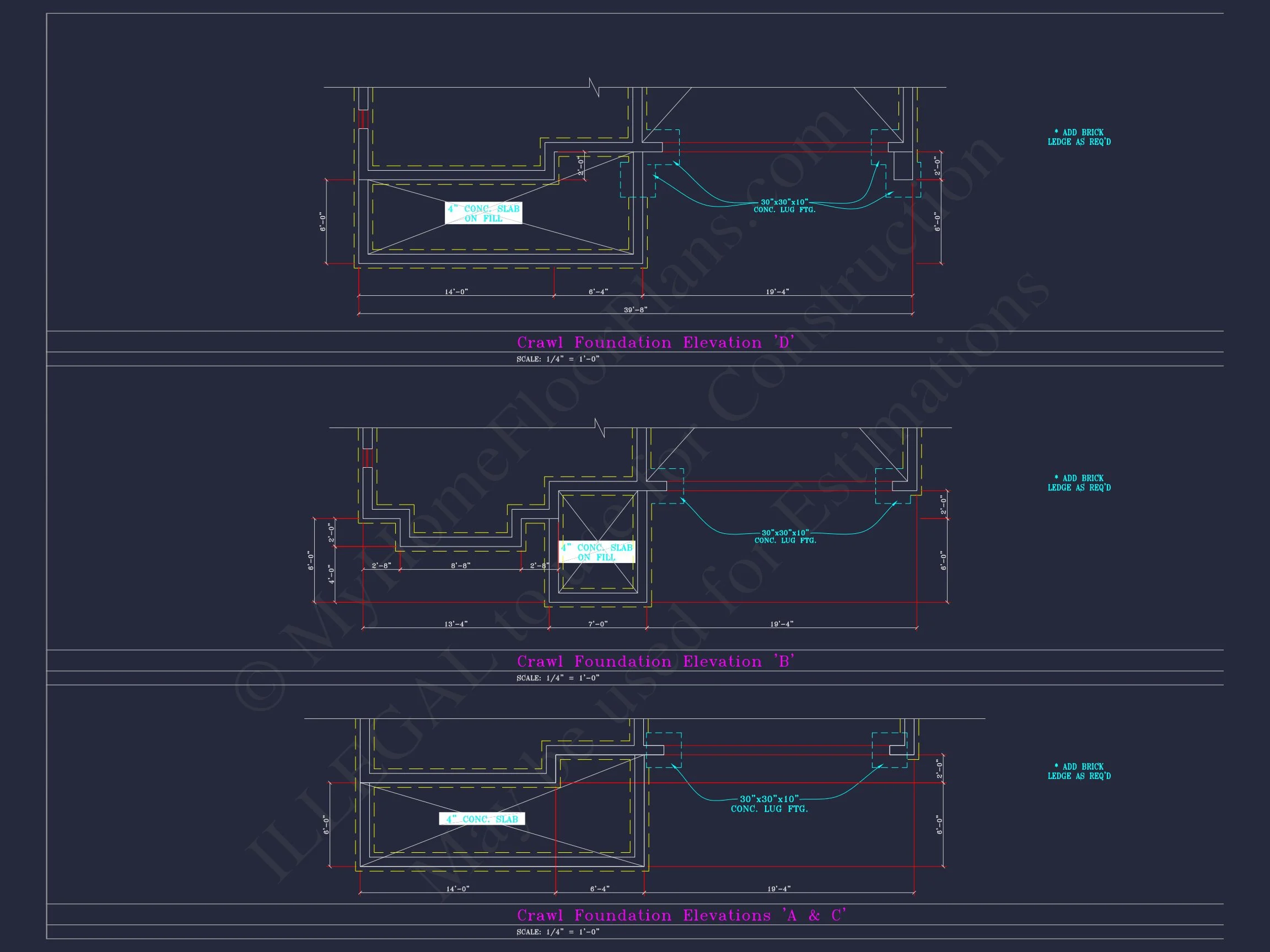 Beautiful 2-Story house Plan with 4 Bedrooms and CAD Blueprints