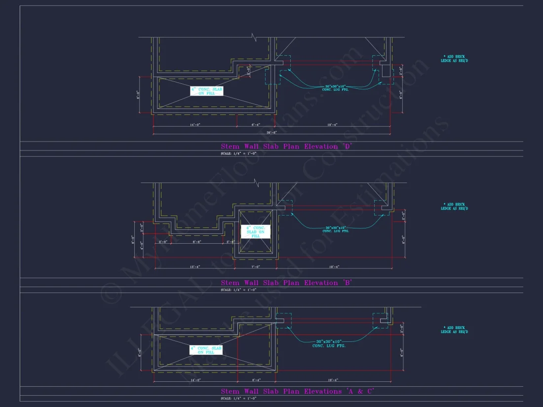 Beautiful 2-Story house Plan with 4 Bedrooms and CAD Blueprints