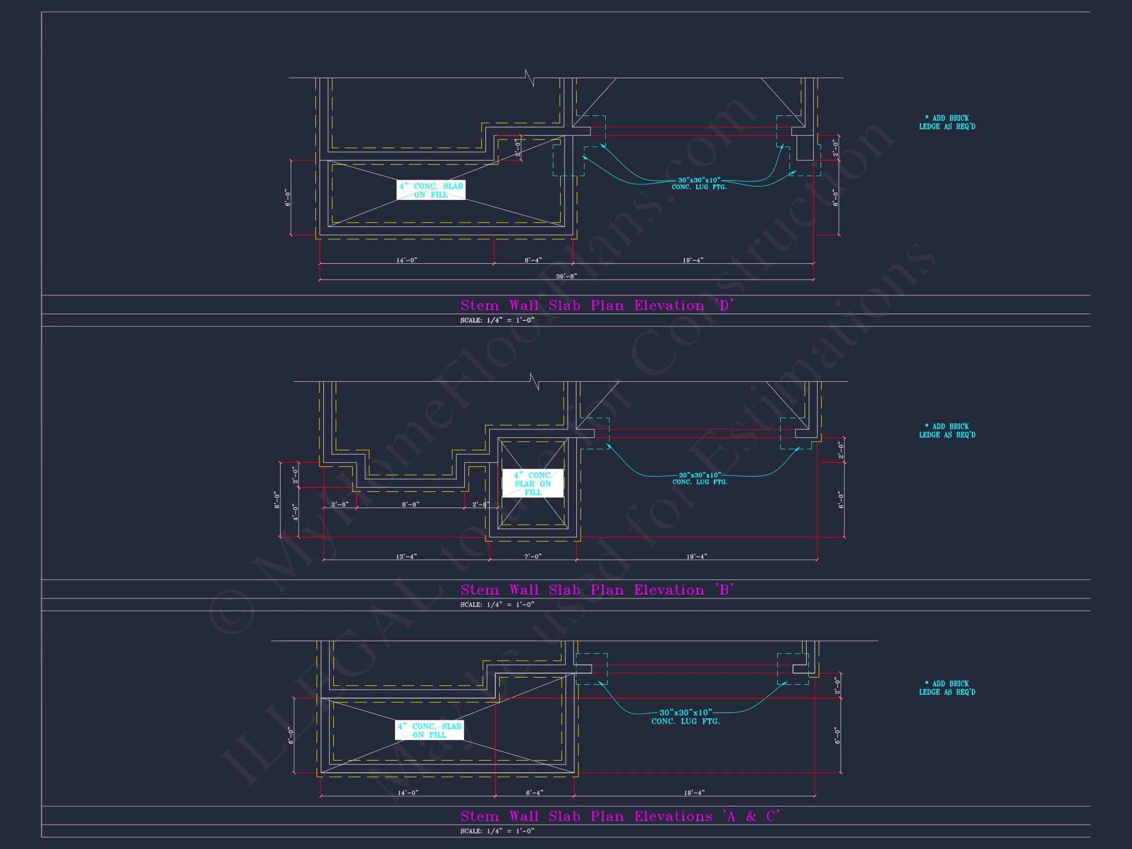 Beautiful 2-Story house Plan with 4 Bedrooms and CAD Blueprints
