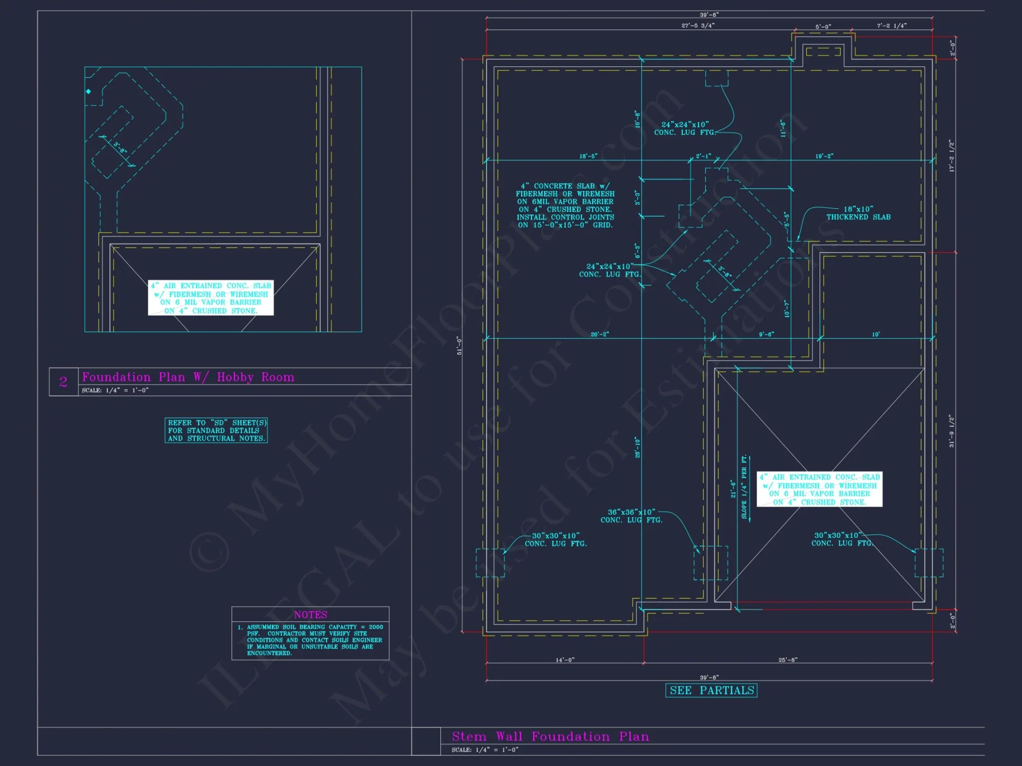 Beautiful 2-Story house Plan with 4 Bedrooms and CAD Blueprints