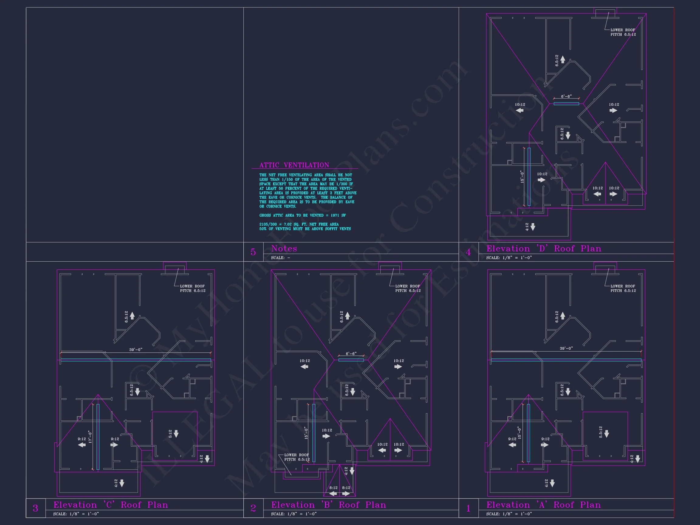 Beautiful 2-Story house Plan with 4 Bedrooms and CAD Blueprints