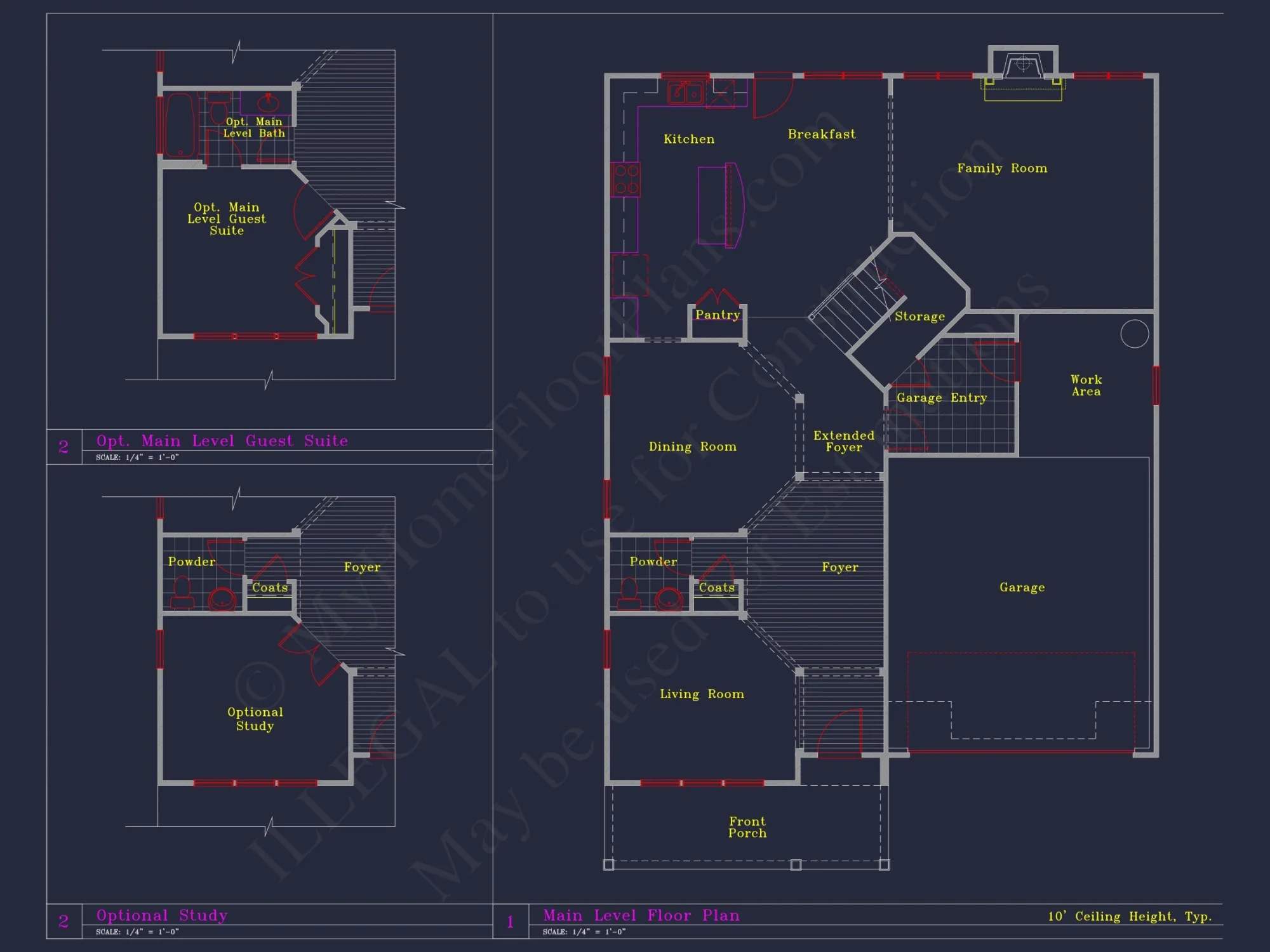 Beautiful 2-Story house Plan with 4 Bedrooms and CAD Blueprints