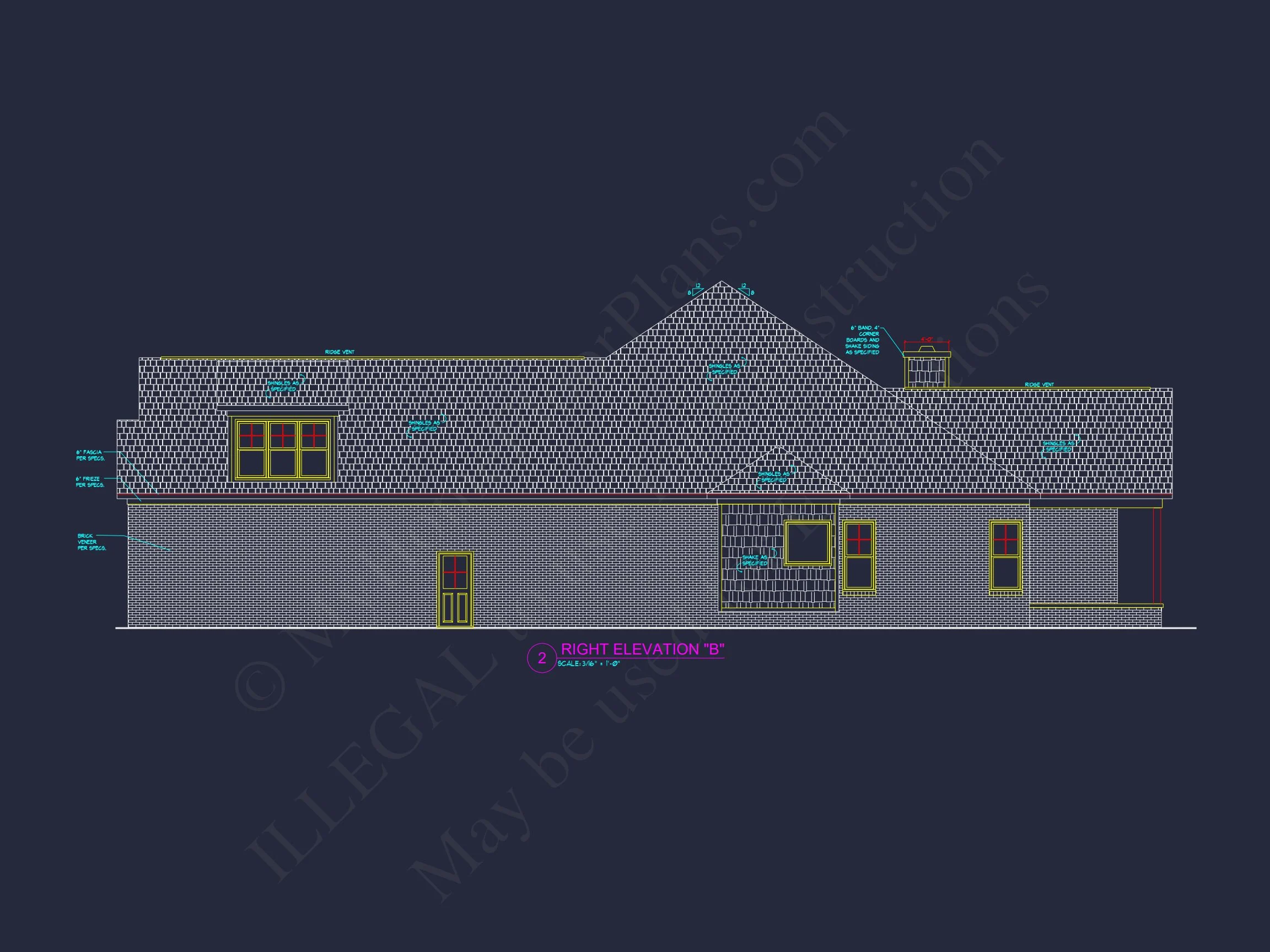 8-1319 HOUSE PLAN - Modern 2-Story House Design with 3 Bedrooms and Garage – CAD Blueprint 10 Modern 2-Story house Design with 3 Bedrooms and Garage – CAD Blueprint
