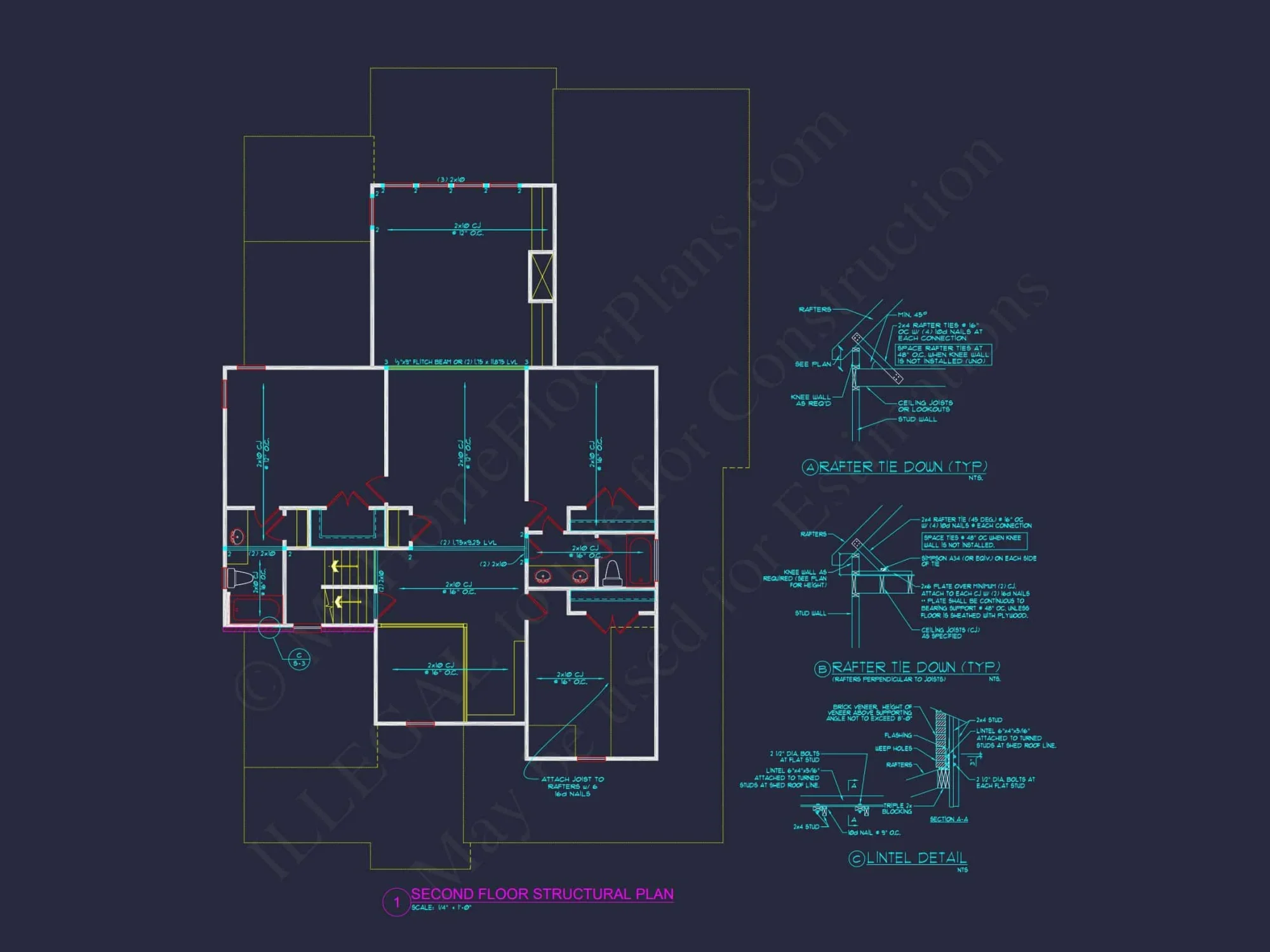 Two-Story 4 Bedroom house Plan with Open Floor Designs