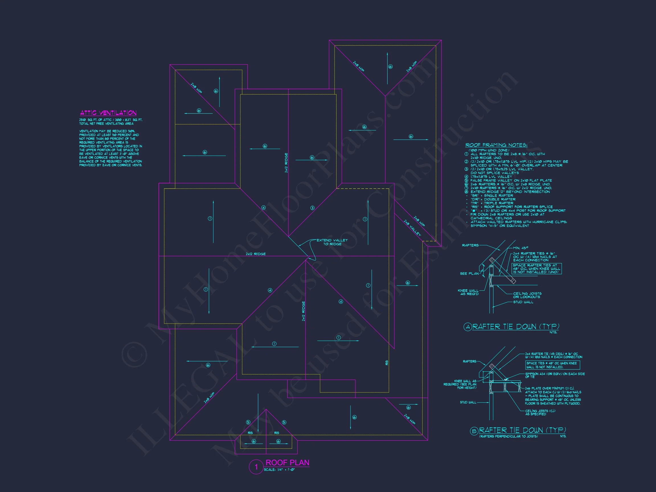 8-1317 HOUSE PLAN - 2-story house plan with 3,470 heated sq. ft. 15 Two-Story 4 Bedroom house Plan with Open Floor Designs