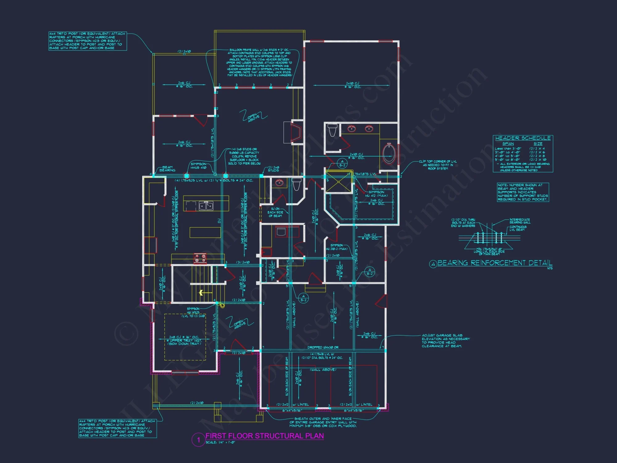 Two-Story 4 Bedroom house Plan with Open Floor Designs