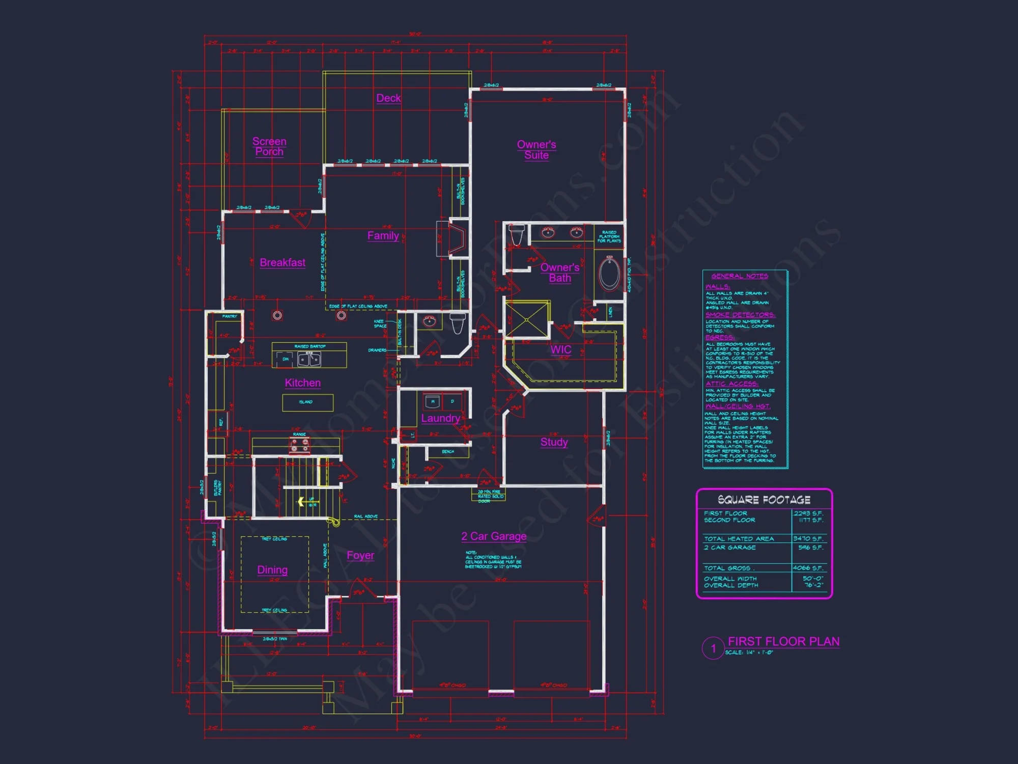 Two-Story 4 Bedroom house Plan with Open Floor Designs