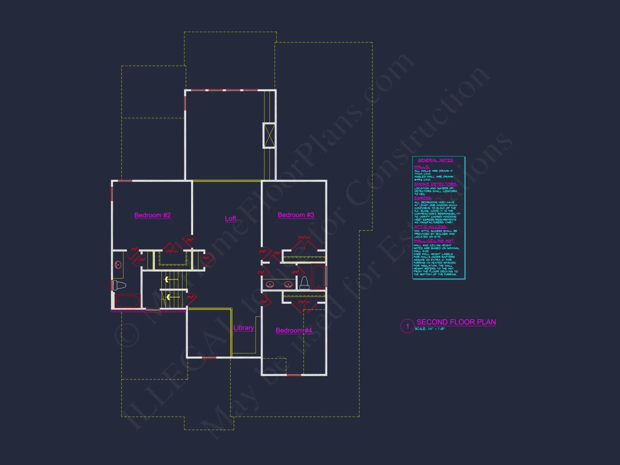 Two-Story 4 Bedroom house Plan with Open Floor Designs