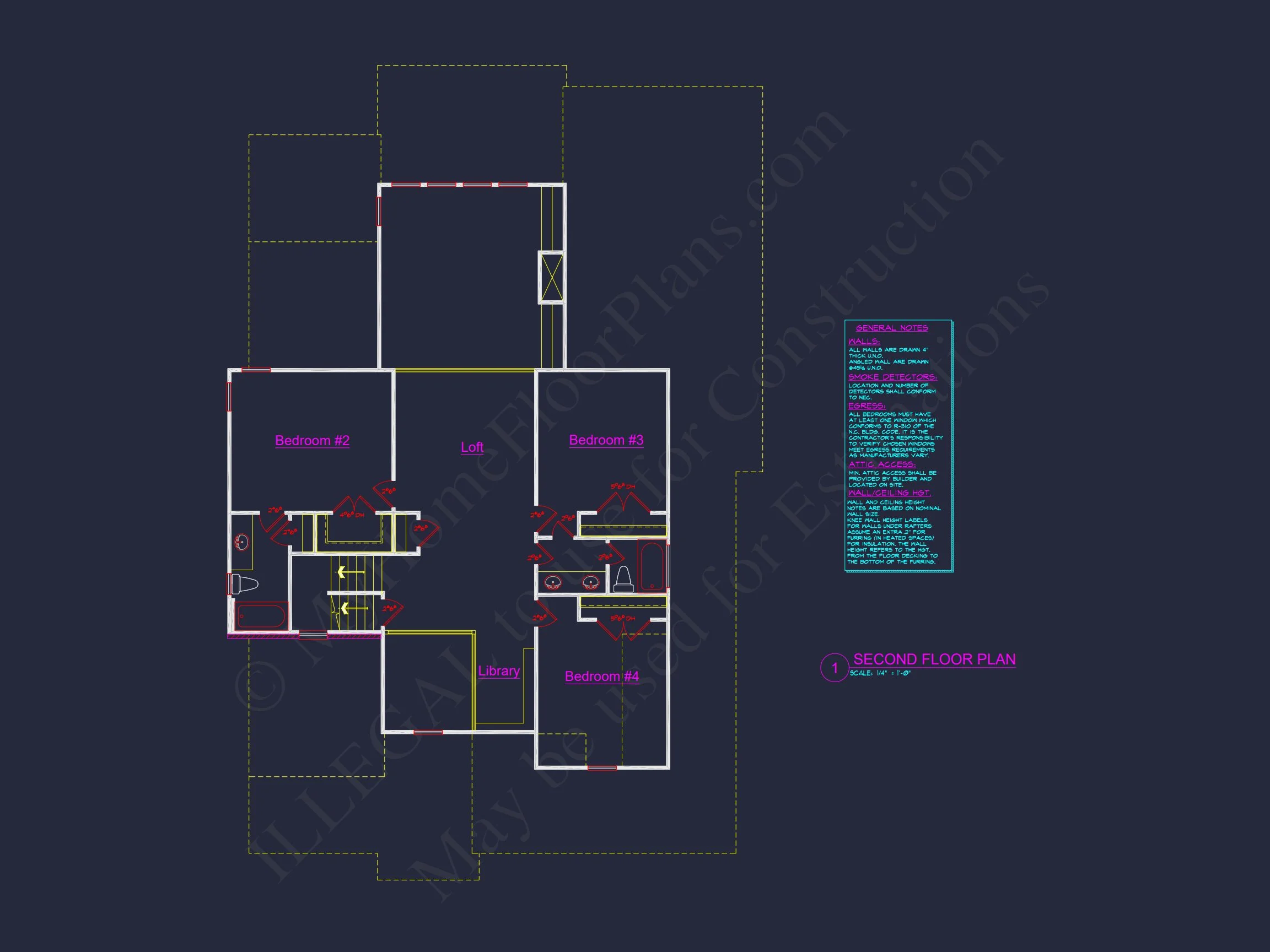 8-1317 HOUSE PLAN - 2-story house plan with 3,470 heated sq. ft. 9 Two-Story 4 Bedroom house Plan with Open Floor Designs